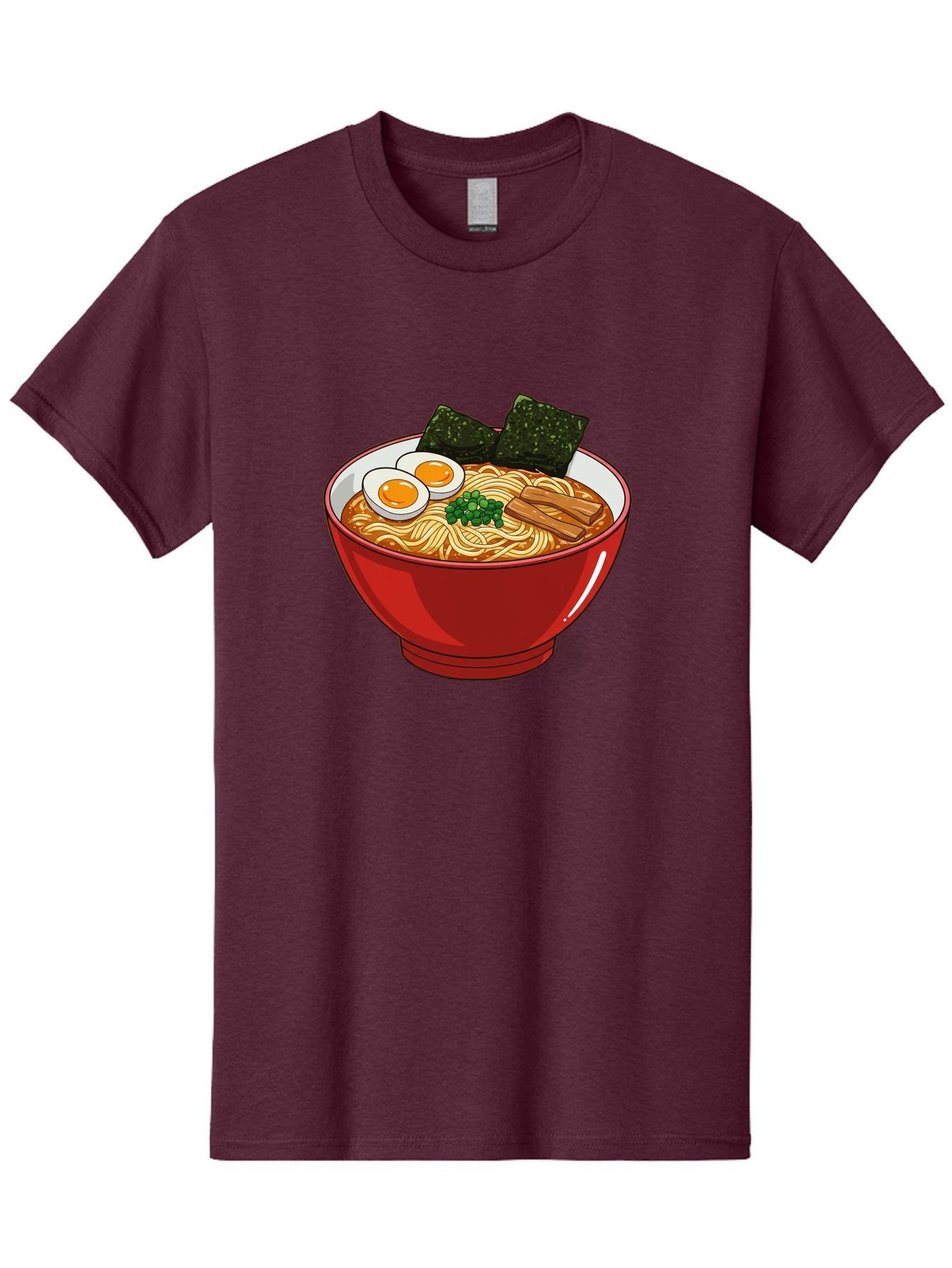 Ramen-Noodles-Bowl Men'S Graphic Tee, 100% Cotton, Comfortable Casual Summer Wear, Machine Washable, Steaming Hot Ramen, Savory Broth, Boiled Egg, Seaweed, Green Onions, Bamboo Shoots, Japanese Cuisine, Comfort Food, Noodle Soup, Asian Flavors Bae720 14