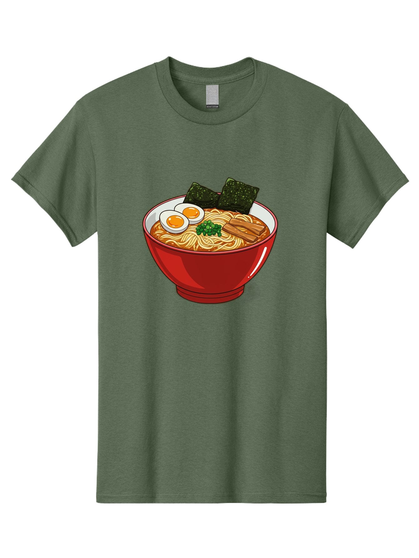 Ramen-Noodles-Bowl Men'S Graphic Tee, 100% Cotton, Comfortable Casual Summer Wear, Machine Washable, Steaming Hot Ramen, Savory Broth, Boiled Egg, Seaweed, Green Onions, Bamboo Shoots, Japanese Cuisine, Comfort Food, Noodle Soup, Asian Flavors Bae720 7