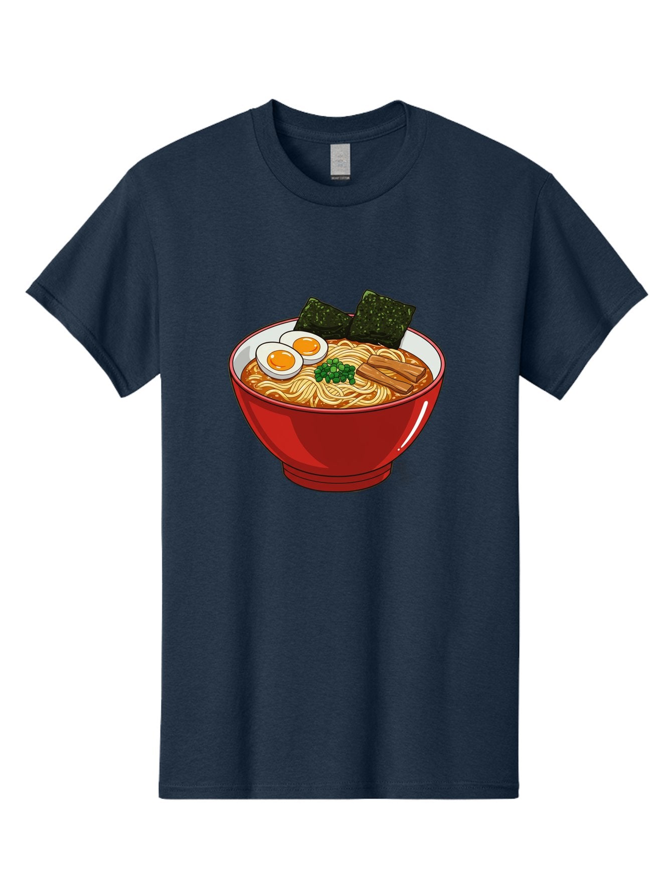 Ramen-Noodles-Bowl Men'S Graphic Tee, 100% Cotton, Comfortable Casual Summer Wear, Machine Washable, Steaming Hot Ramen, Savory Broth, Boiled Egg, Seaweed, Green Onions, Bamboo Shoots, Japanese Cuisine, Comfort Food, Noodle Soup, Asian Flavors Bae720 9