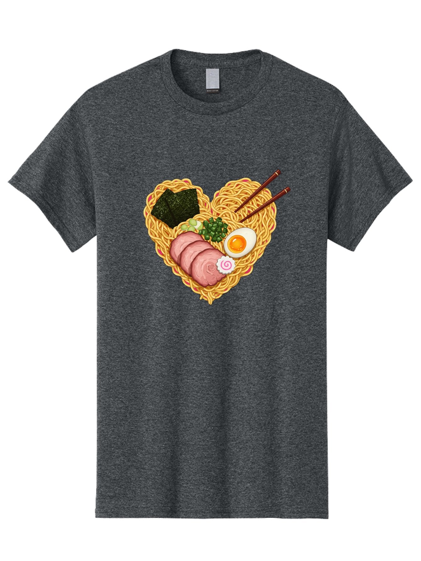 Ramen-Noodles Men'S Graphic Tee, 100% Cotton, Comfortable Casual Summer Wear, Machine Washable, Ramen Noodles, Sliced Meat, Boiled Egg, Seaweed, Green Onions, Fish Cake, Japanese Cuisine, Noodle Soup, Chopsticks, Food Art, Culinary Creativity, Bae724 11