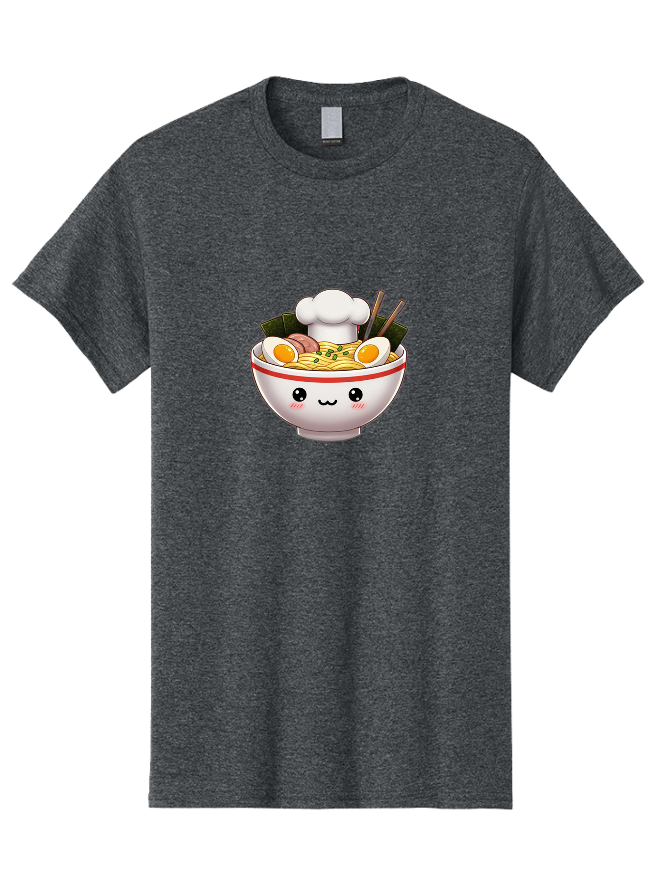 Ramen Men'S Graphic Tee, 100% Cotton, Comfortable Casual Summer Wear, Machine Washable, Cartoon Ramen Bowl, Anime Style Food, Kawaii Character, Delicious Noodles, Boiled Egg, Chopsticks, Savory Meat, Cute Illustration, Japanese Cuisine, Bae728 13