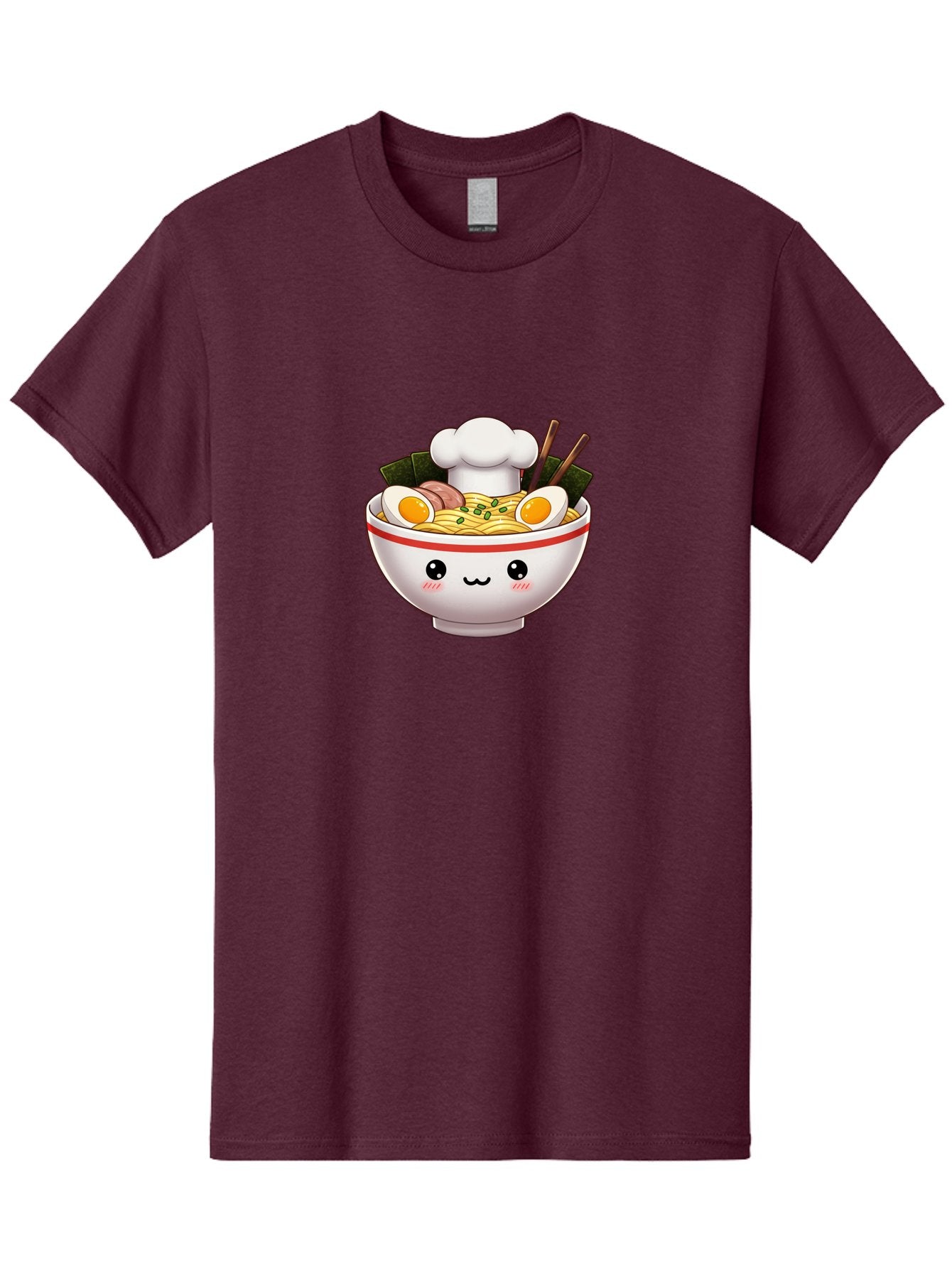 Ramen Men'S Graphic Tee, 100% Cotton, Comfortable Casual Summer Wear, Machine Washable, Cartoon Ramen Bowl, Anime Style Food, Kawaii Character, Delicious Noodles, Boiled Egg, Chopsticks, Savory Meat, Cute Illustration, Japanese Cuisine, Bae728 12