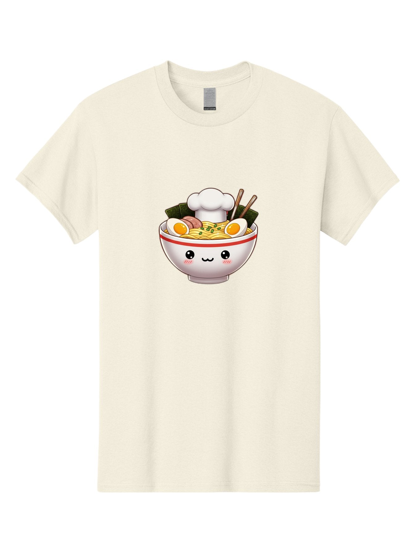 Ramen Men'S Graphic Tee, 100% Cotton, Comfortable Casual Summer Wear, Machine Washable, Cartoon Ramen Bowl, Anime Style Food, Kawaii Character, Delicious Noodles, Boiled Egg, Chopsticks, Savory Meat, Cute Illustration, Japanese Cuisine, Bae728 15