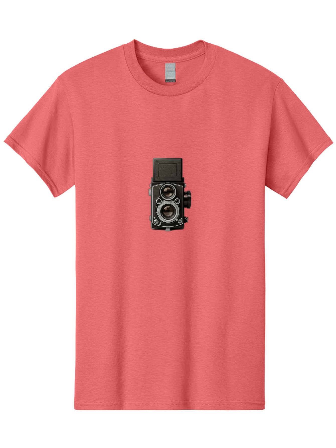 Rolleiflex-Camera Men'S Graphic Tee, 100% Cotton, Comfortable Casual Summer Wear, Machine Washable, Twin Lens Reflex Camera, Vintage Photography, Retro Camera, Photography Equipment, Film Camera, Classic Design, Nostalgic Photography Bae729 8