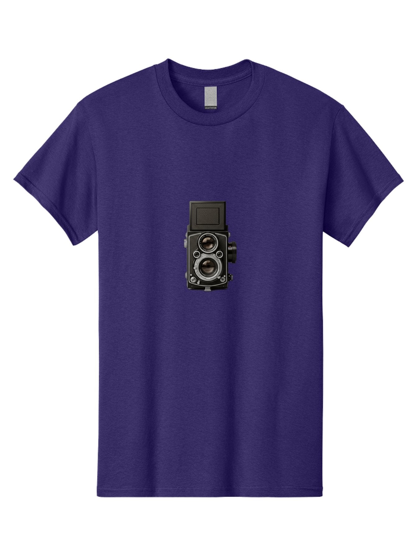Rolleiflex-Camera Men'S Graphic Tee, 100% Cotton, Comfortable Casual Summer Wear, Machine Washable, Twin Lens Reflex Camera, Vintage Photography, Retro Camera, Photography Equipment, Film Camera, Classic Design, Nostalgic Photography Bae729 6