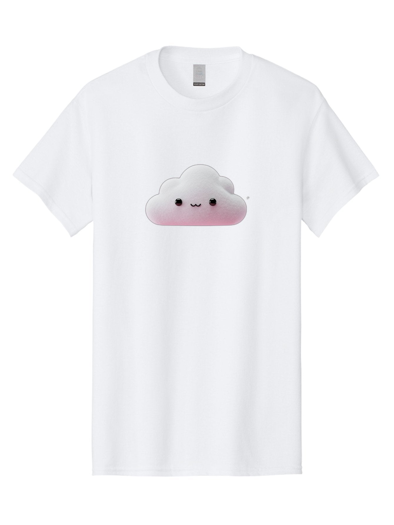 Smiling-Cloud-1 Men'S Graphic Tee, 100% Cotton, Comfortable Casual Summer Wear, Machine Washable, Kawaii Cloud, Cute Cartoon Character, Smiling Face, Fluffy Cloud, Pastel Colors, Adorable Design, Soft Graphics, Childrens Illustration, Bae762 14