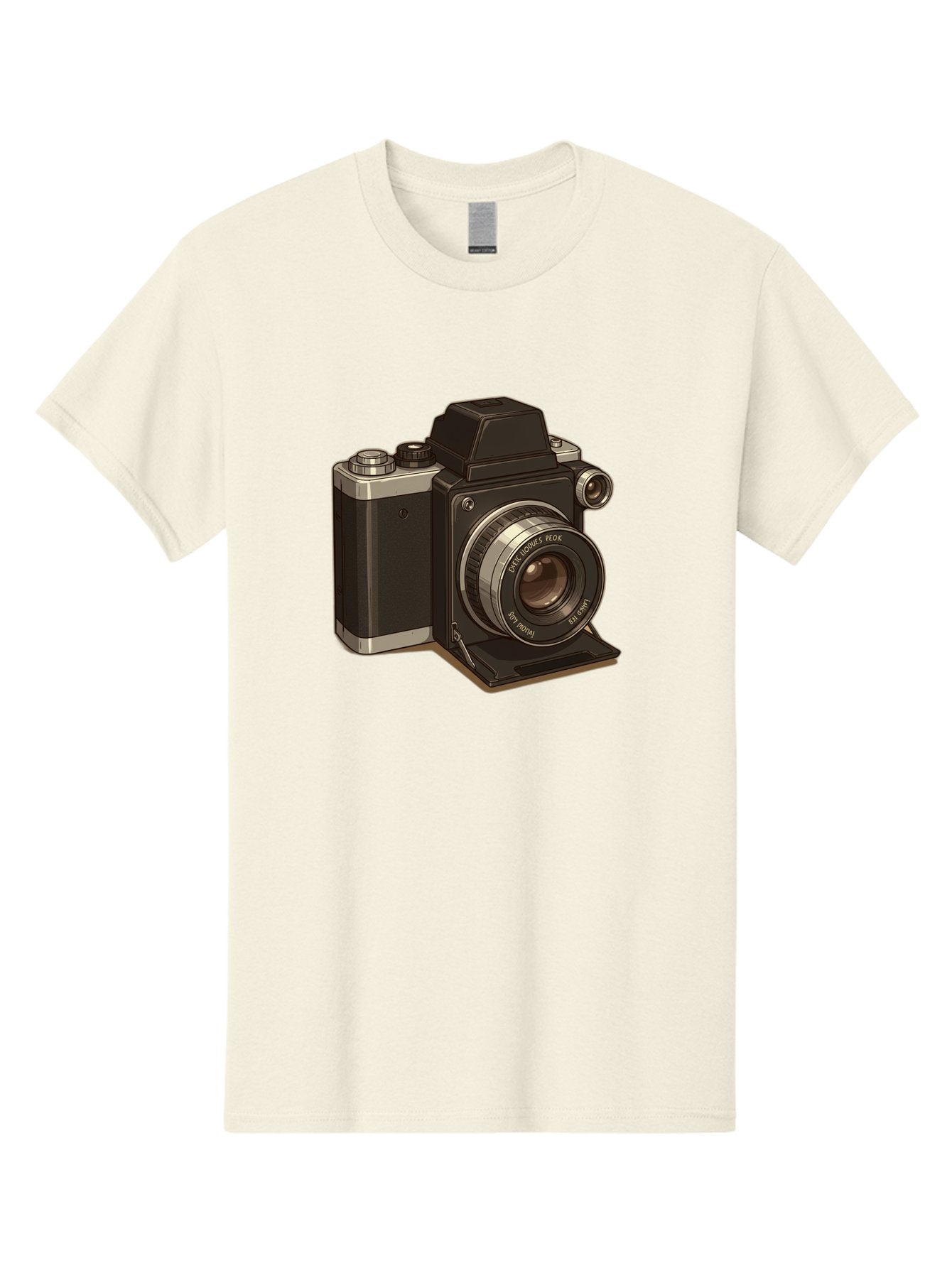 Tlr-Camera Men'S Graphic Tee, 100% Cotton, Comfortable Casual Summer Wear, Machine Washable, Vintage Camera, Twin Lens Reflex Camera, Black And Silver, Photography Equipment, Lens, Nikon, Camera Body, Classic Design, Retro Style, Film Camera Bae801 14