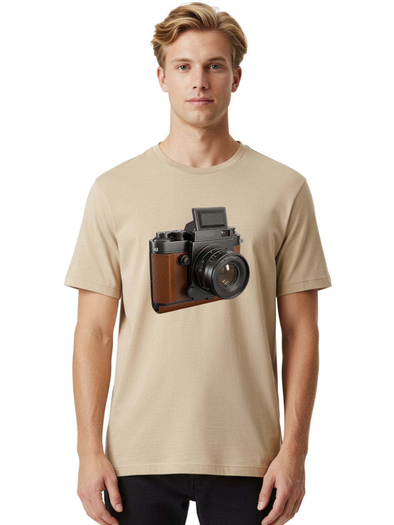Tlr-Rx-Camera Men'S Graphic Tee, 100% Cotton, Comfortable Casual Summer Wear, Machine Washable, Vintage Camera, Fujifilm X100, Retro Style, Digital Camera, Photography Equipment, Camera Lens, Photographer Gear, Classic Design, Fujifilm Camera Bae802 28