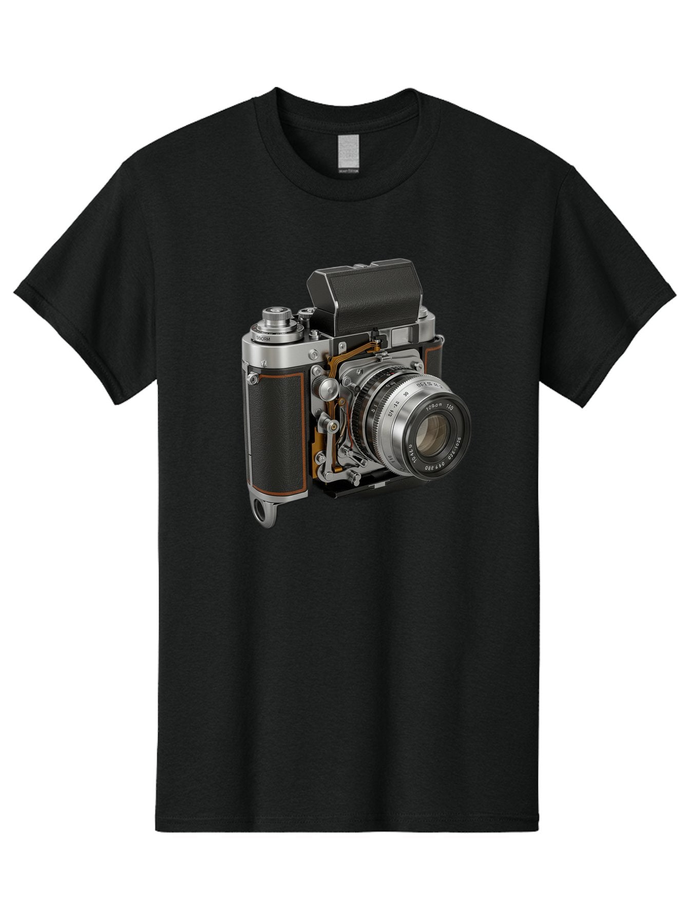 Triotar-Triotar-1-4-5-135 Men'S Graphic Tee, 100% Cotton, Comfortable Casual Summer Wear, Machine Washable, Vintage Camera, Classic Photography, Triotar 50Mm F/2.8 Lens, Retro Camera Body, Antique Camera Equipment, Photography Accessories, Bae803 5
