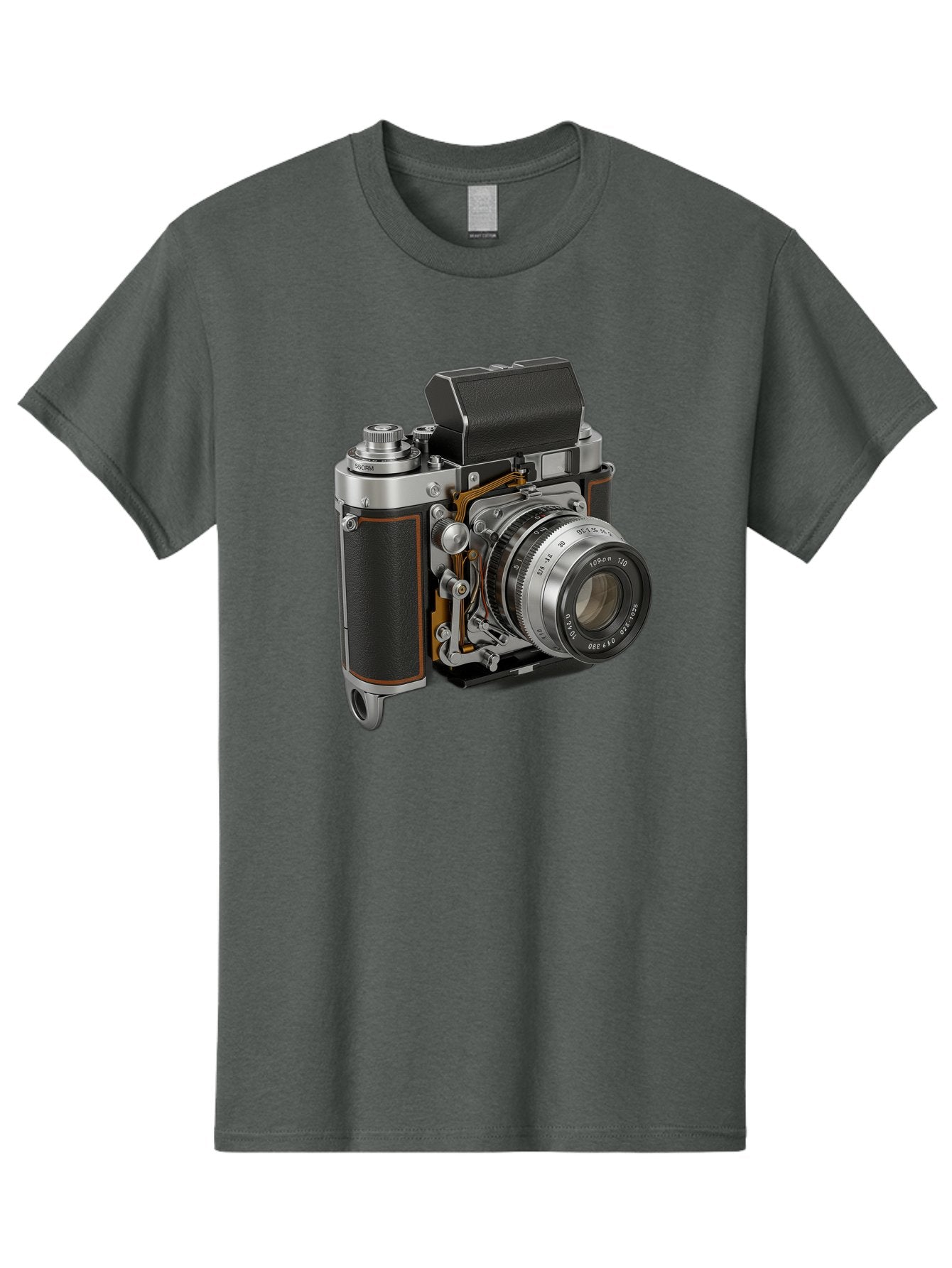 Triotar-Triotar-1-4-5-135 Men'S Graphic Tee, 100% Cotton, Comfortable Casual Summer Wear, Machine Washable, Vintage Camera, Classic Photography, Triotar 50Mm F/2.8 Lens, Retro Camera Body, Antique Camera Equipment, Photography Accessories, Bae803 13