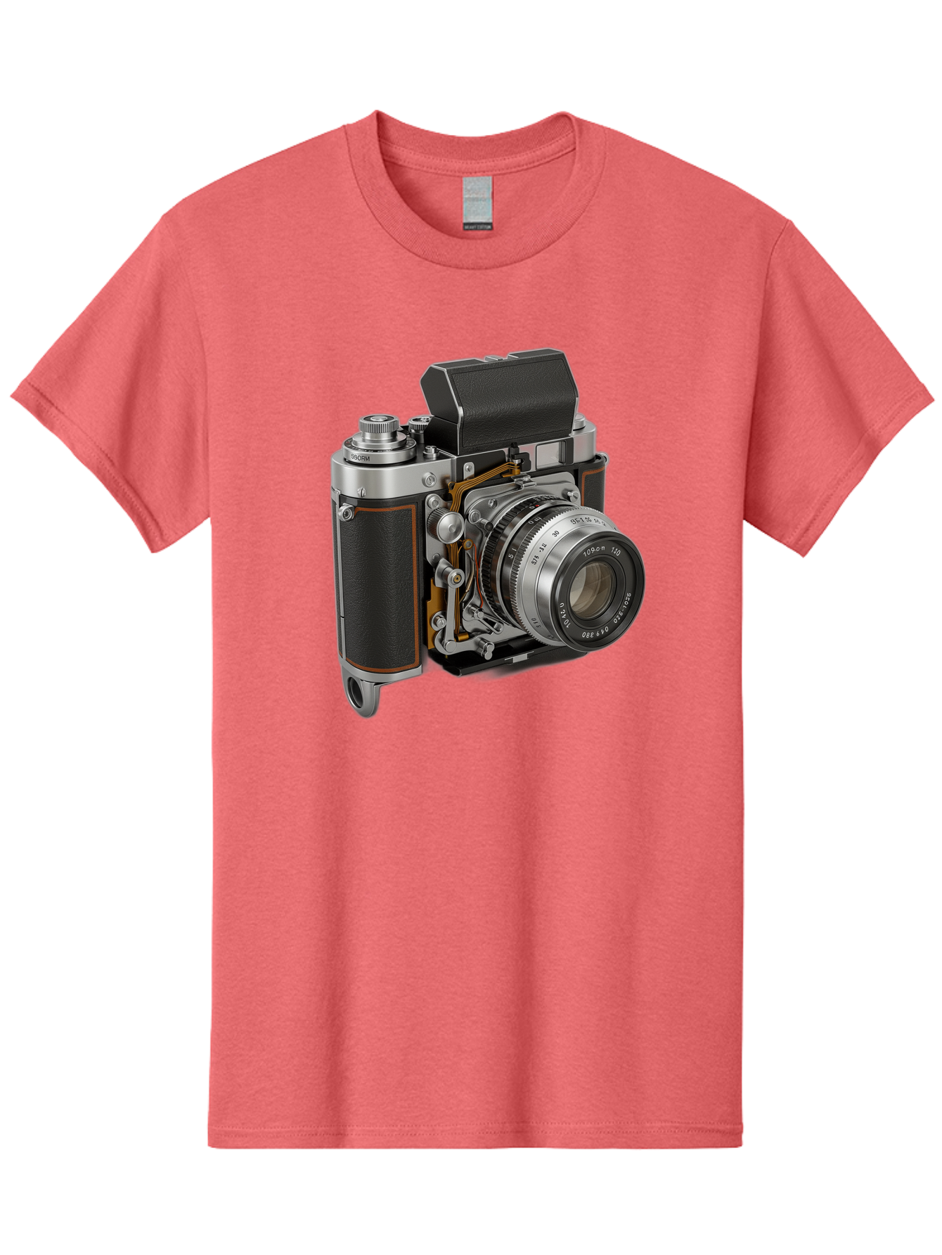 Triotar-Triotar-1-4-5-135 Men'S Graphic Tee, 100% Cotton, Comfortable Casual Summer Wear, Machine Washable, Vintage Camera, Classic Photography, Triotar 50Mm F/2.8 Lens, Retro Camera Body, Antique Camera Equipment, Photography Accessories, Bae803 6