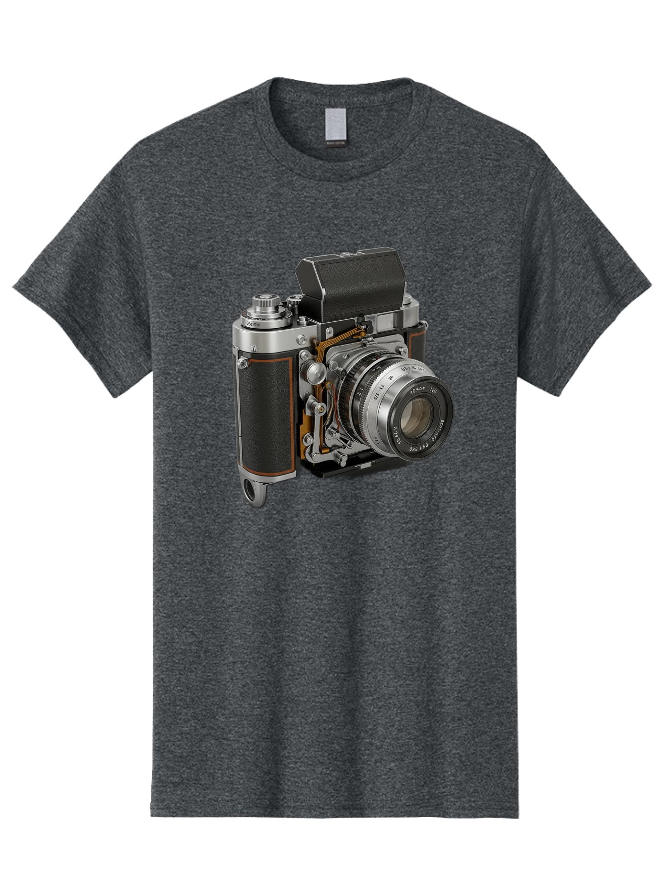 Triotar-Triotar-1-4-5-135 Men'S Graphic Tee, 100% Cotton, Comfortable Casual Summer Wear, Machine Washable, Vintage Camera, Classic Photography, Triotar 50Mm F/2.8 Lens, Retro Camera Body, Antique Camera Equipment, Photography Accessories, Bae803 7