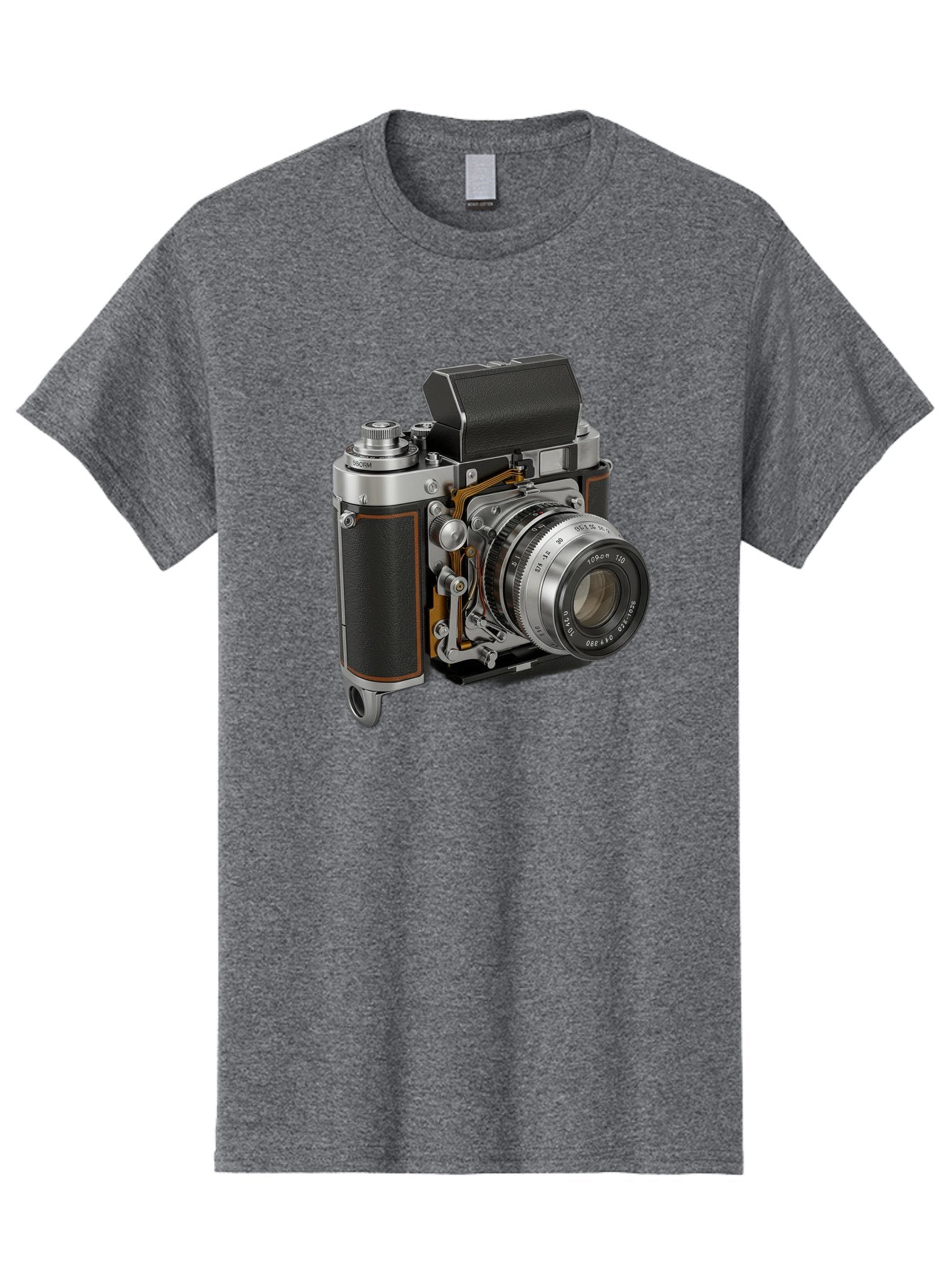 Triotar-Triotar-1-4-5-135 Men'S Graphic Tee, 100% Cotton, Comfortable Casual Summer Wear, Machine Washable, Vintage Camera, Classic Photography, Triotar 50Mm F/2.8 Lens, Retro Camera Body, Antique Camera Equipment, Photography Accessories, Bae803 3