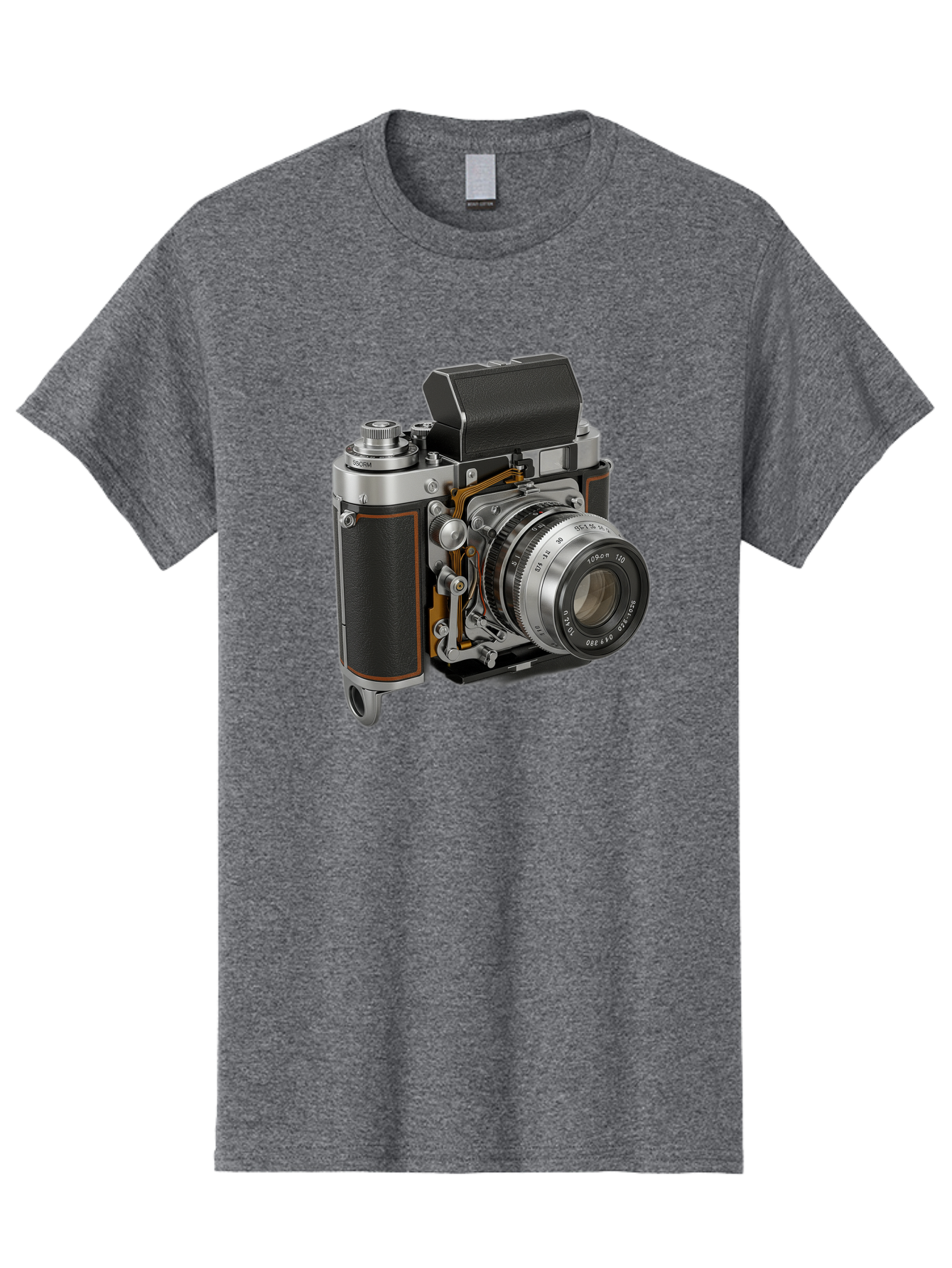 Triotar-Triotar-1-4-5-135 Men'S Graphic Tee, 100% Cotton, Comfortable Casual Summer Wear, Machine Washable, Vintage Camera, Classic Photography, Triotar 50Mm F/2.8 Lens, Retro Camera Body, Antique Camera Equipment, Photography Accessories, Bae803 9