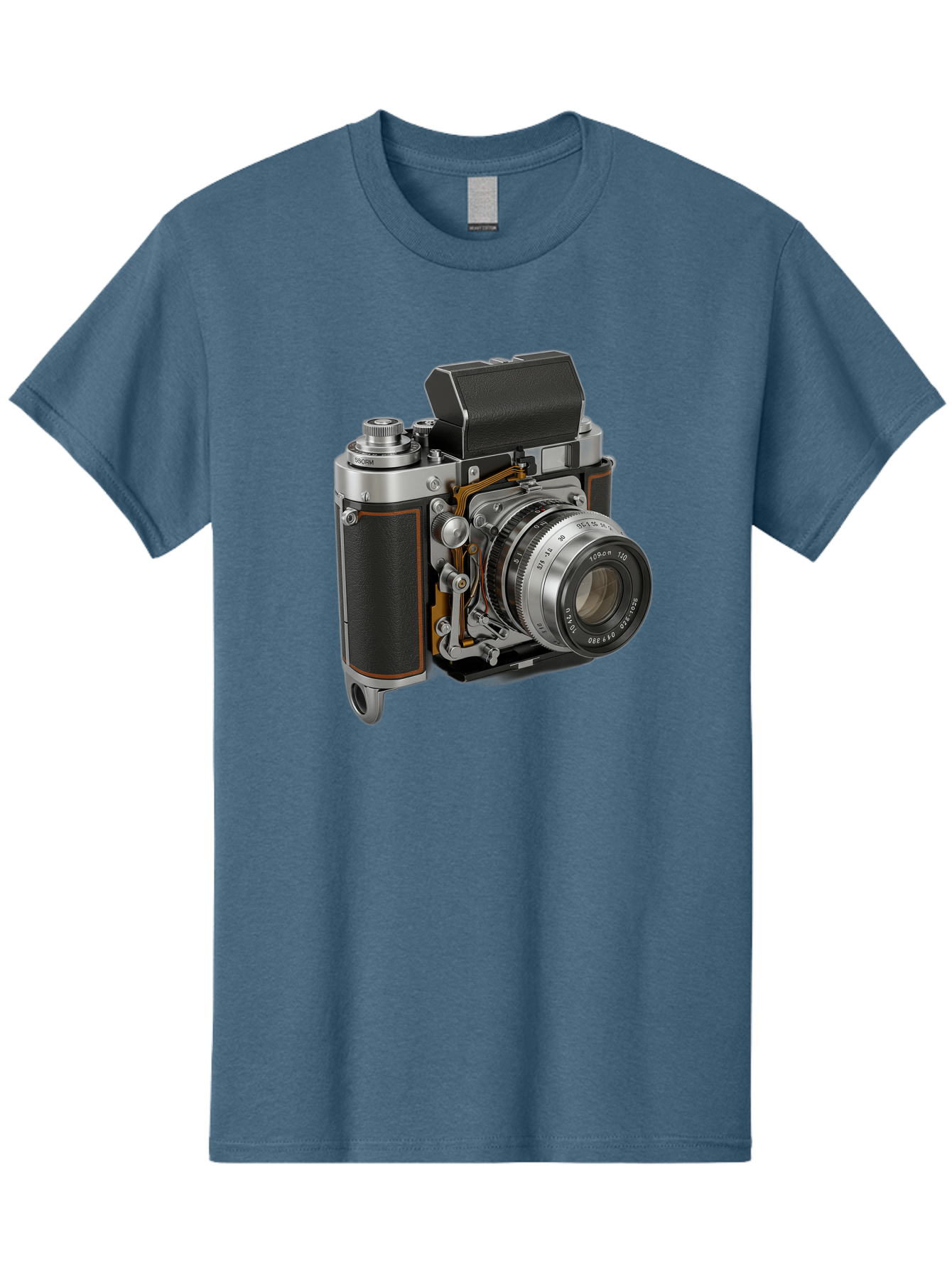 Triotar-Triotar-1-4-5-135 Men'S Graphic Tee, 100% Cotton, Comfortable Casual Summer Wear, Machine Washable, Vintage Camera, Classic Photography, Triotar 50Mm F/2.8 Lens, Retro Camera Body, Antique Camera Equipment, Photography Accessories, Bae803 5