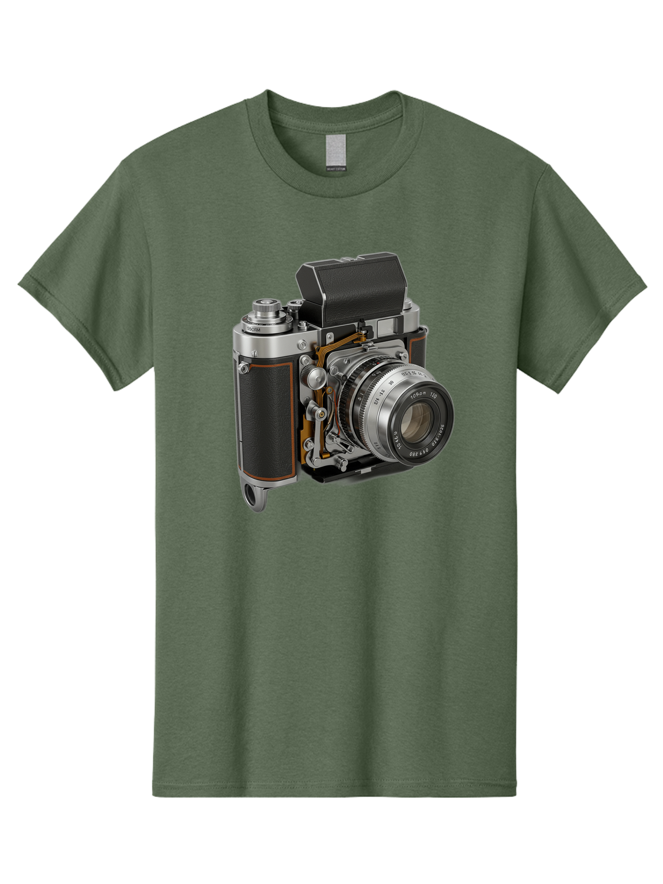 Triotar-Triotar-1-4-5-135 Men'S Graphic Tee, 100% Cotton, Comfortable Casual Summer Wear, Machine Washable, Vintage Camera, Classic Photography, Triotar 50Mm F/2.8 Lens, Retro Camera Body, Antique Camera Equipment, Photography Accessories, Bae803 4
