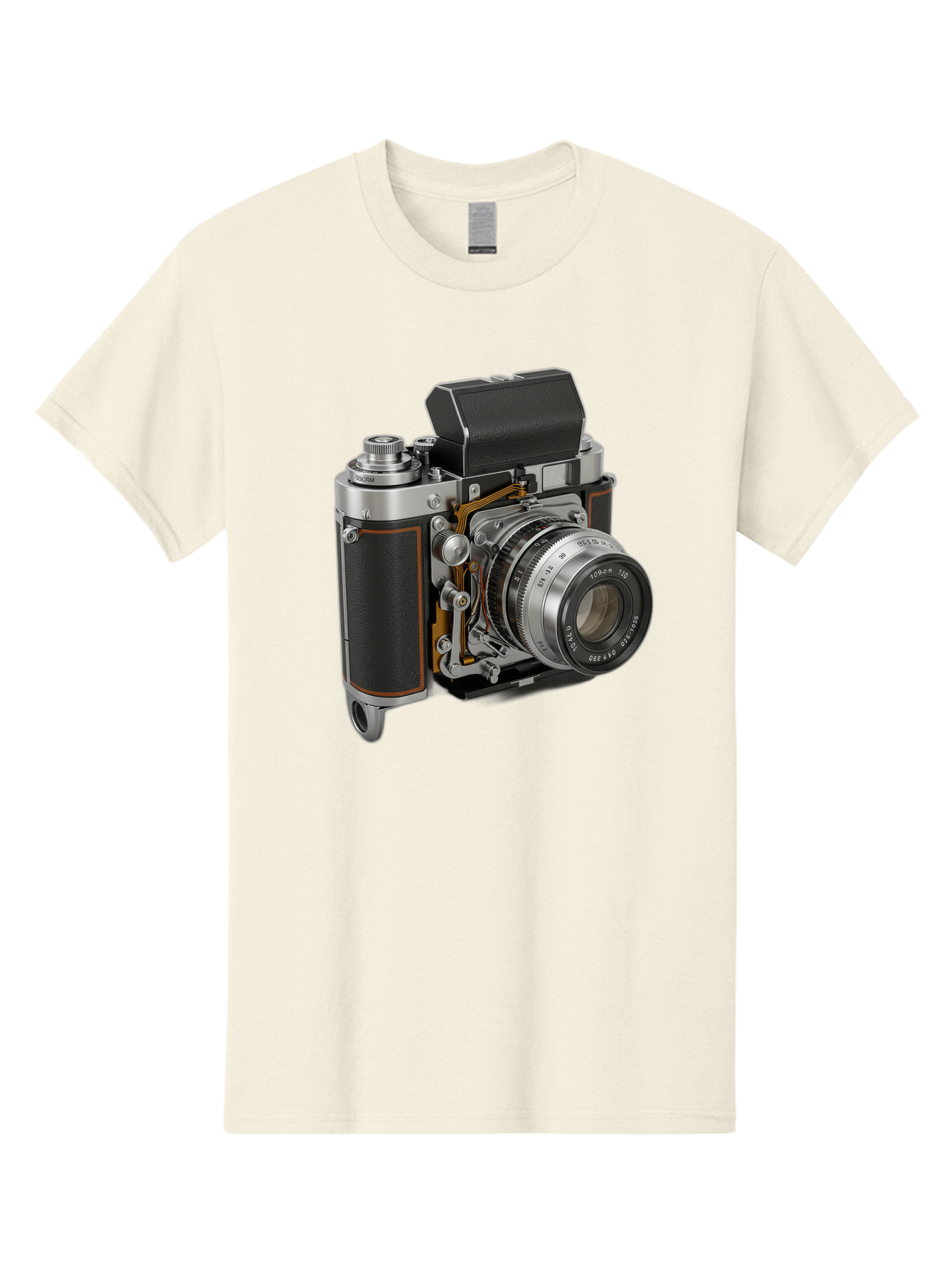 Triotar-Triotar-1-4-5-135 Men'S Graphic Tee, 100% Cotton, Comfortable Casual Summer Wear, Machine Washable, Vintage Camera, Classic Photography, Triotar 50Mm F/2.8 Lens, Retro Camera Body, Antique Camera Equipment, Photography Accessories, Bae803 3