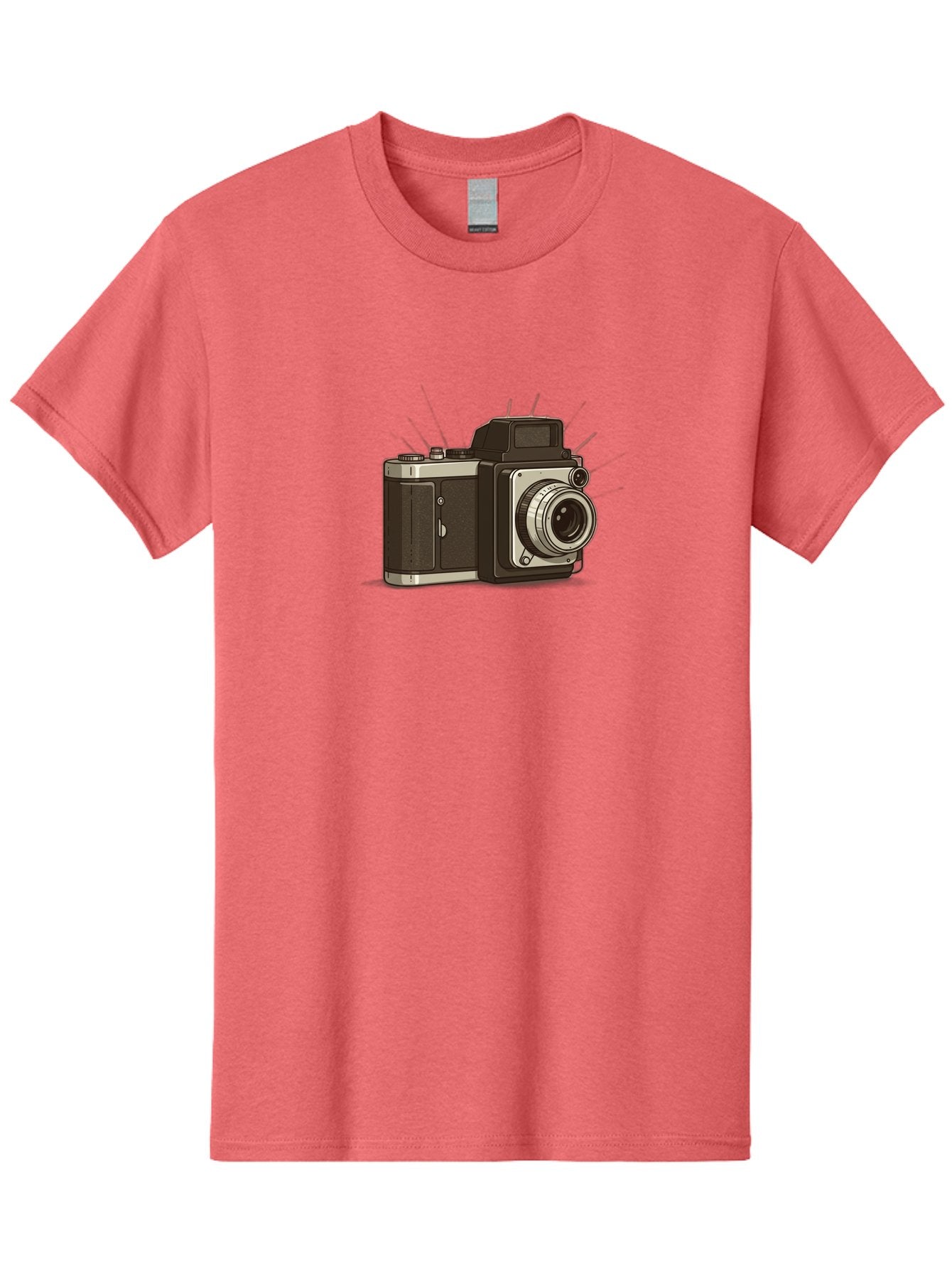 Vintage-Camera-2 Men'S Graphic Tee, 100% Cotton, Comfortable Casual Summer Wear, Machine Washable, Vintage Camera, Retro Photography, Film Camera, Classic Design, Photography Equipment, Nostalgic Feel, Camera Lens Bae806 6