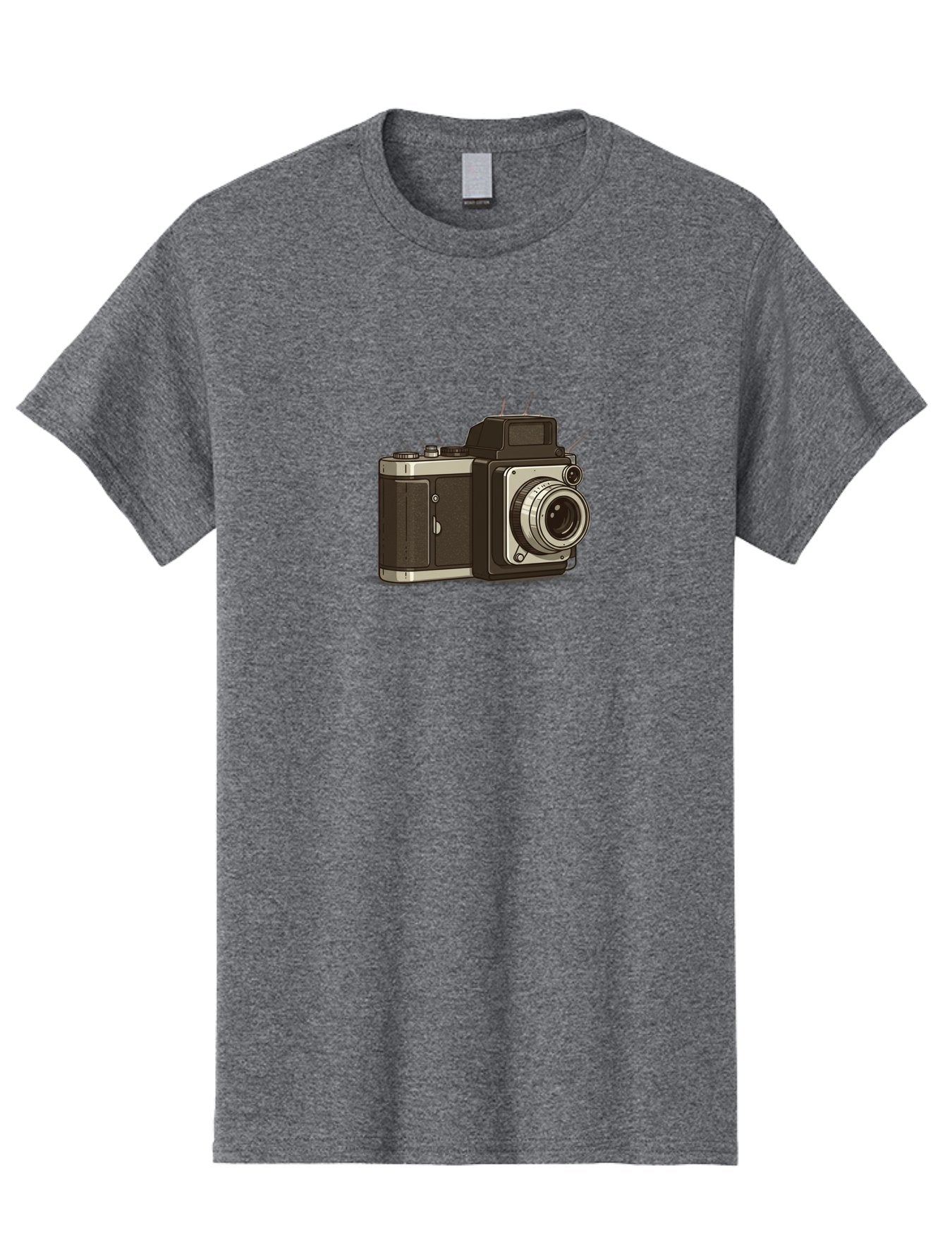 Vintage-Camera-2 Men'S Graphic Tee, 100% Cotton, Comfortable Casual Summer Wear, Machine Washable, Vintage Camera, Retro Photography, Film Camera, Classic Design, Photography Equipment, Nostalgic Feel, Camera Lens Bae806 7