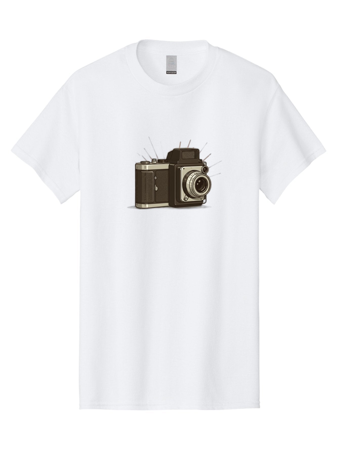 Vintage-Camera-2 Men'S Graphic Tee, 100% Cotton, Comfortable Casual Summer Wear, Machine Washable, Vintage Camera, Retro Photography, Film Camera, Classic Design, Photography Equipment, Nostalgic Feel, Camera Lens Bae806 12