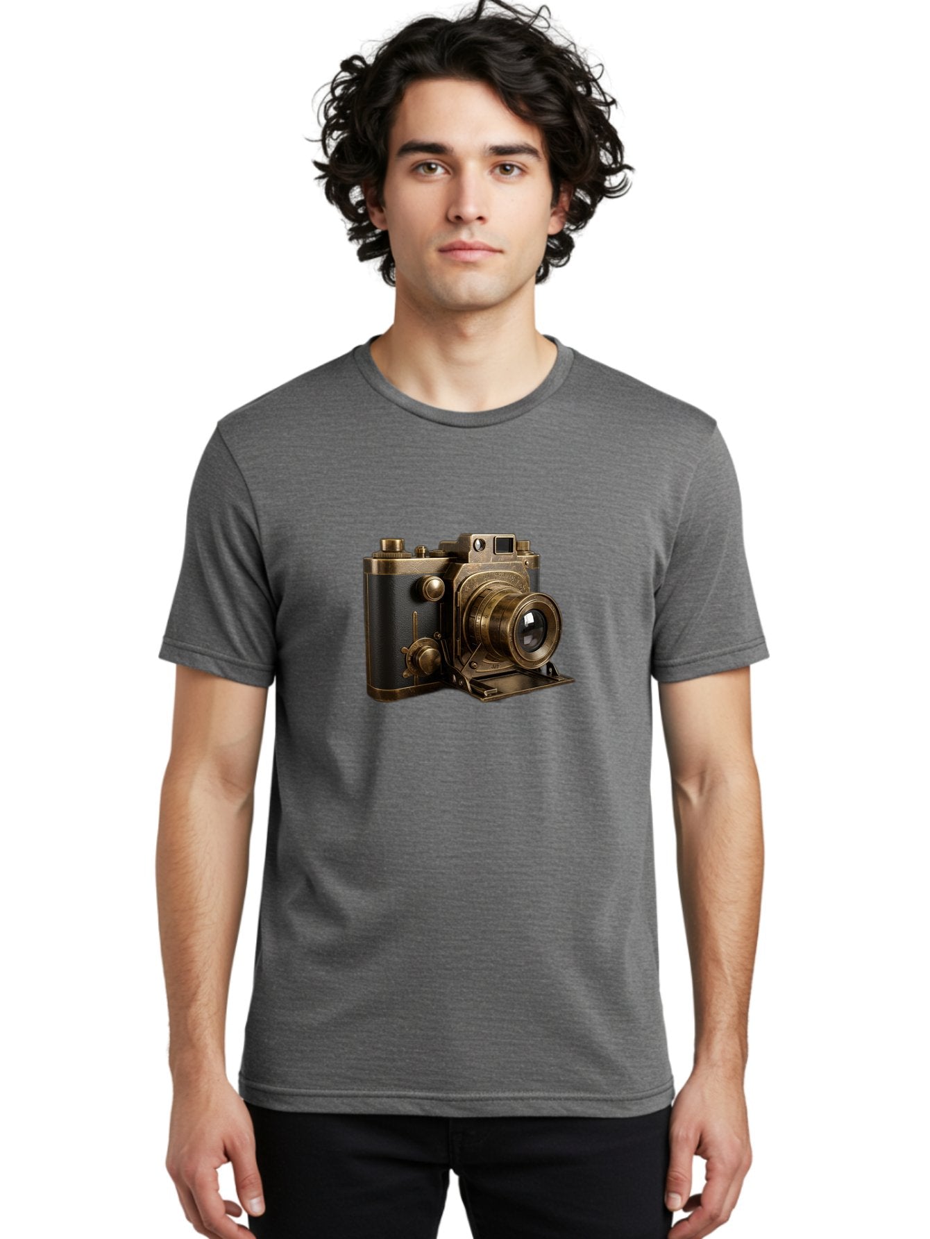Vintage-Camera-3 Men'S Graphic Tee, 100% Cotton, Comfortable Casual Summer Wear, Machine Washable, Vintage Camera, Antique Photography, Retro Camera Design, Classic Accessories, Nostalgic Photography Equipment Bae807 24