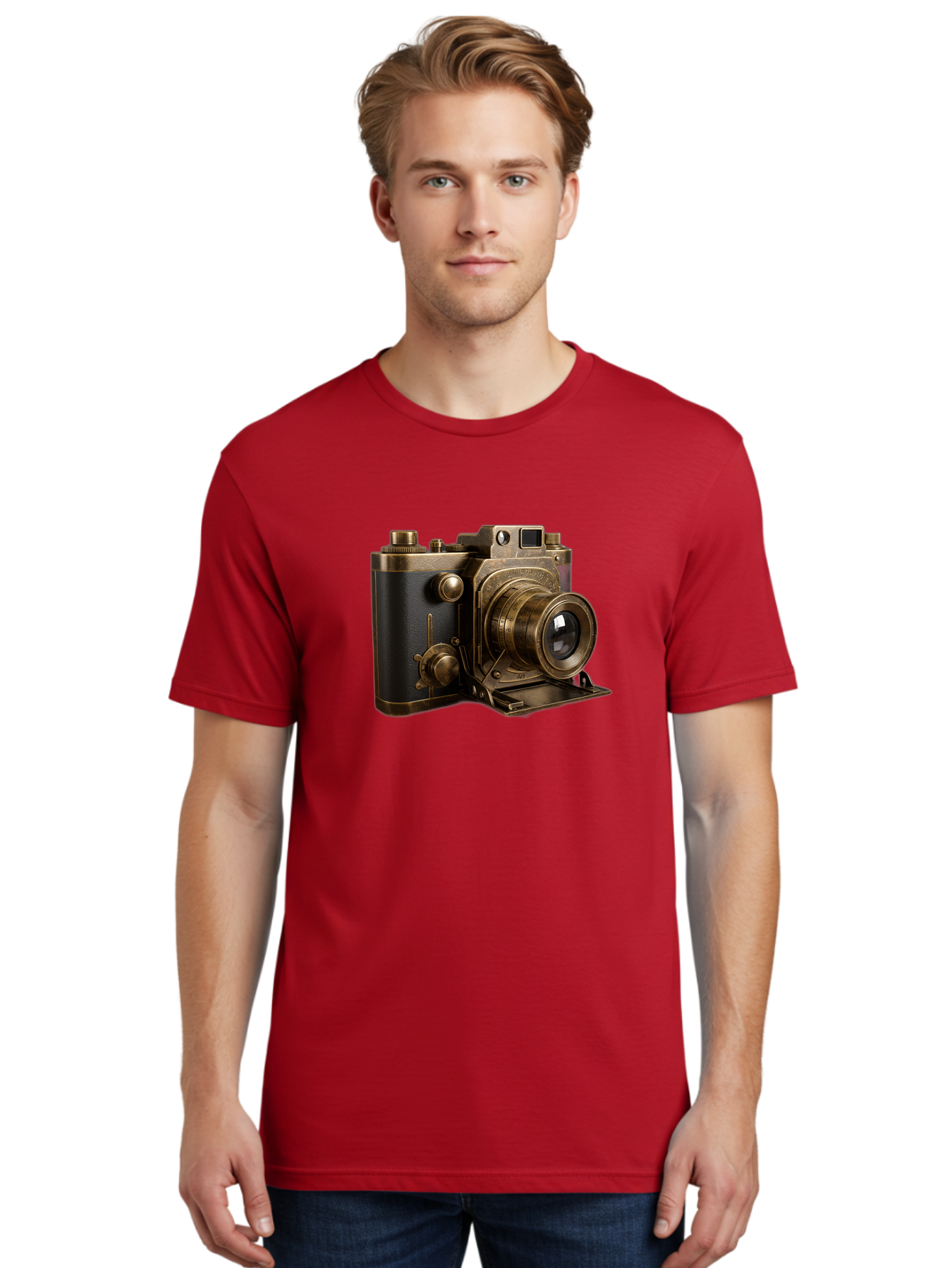 Vintage-Camera-3 Men'S Graphic Tee, 100% Cotton, Comfortable Casual Summer Wear, Machine Washable, Vintage Camera, Antique Photography, Retro Camera Design, Classic Accessories, Nostalgic Photography Equipment Bae807 28