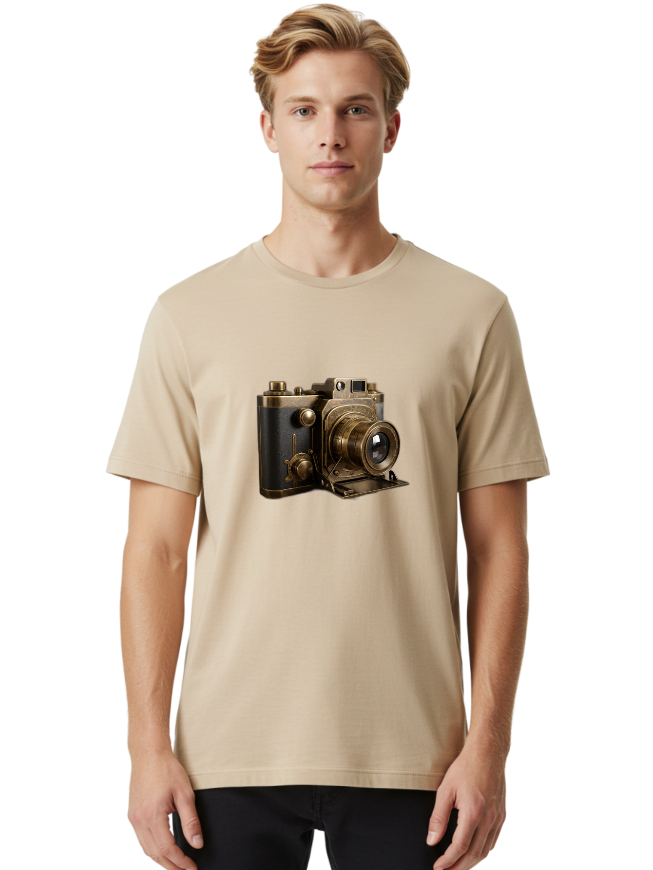 Vintage-Camera-3 Men'S Graphic Tee, 100% Cotton, Comfortable Casual Summer Wear, Machine Washable, Vintage Camera, Antique Photography, Retro Camera Design, Classic Accessories, Nostalgic Photography Equipment Bae807 26