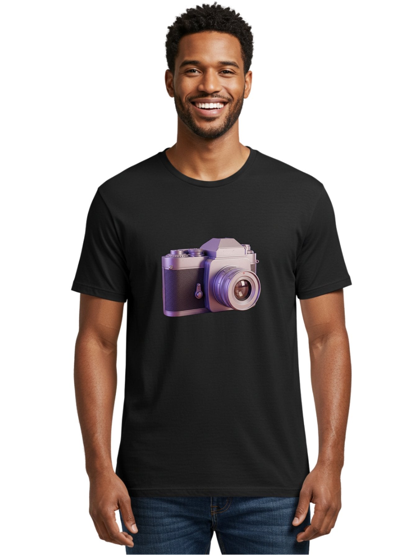 Vintage-Camera-4 Men'S Graphic Tee, 100% Cotton, Comfortable Casual Summer Wear, Machine Washable, Vintage Camera, Old Camera, Retro Photography, Film Camera, Classic Design, Photography Equipment, Camera Lens Bae808 20