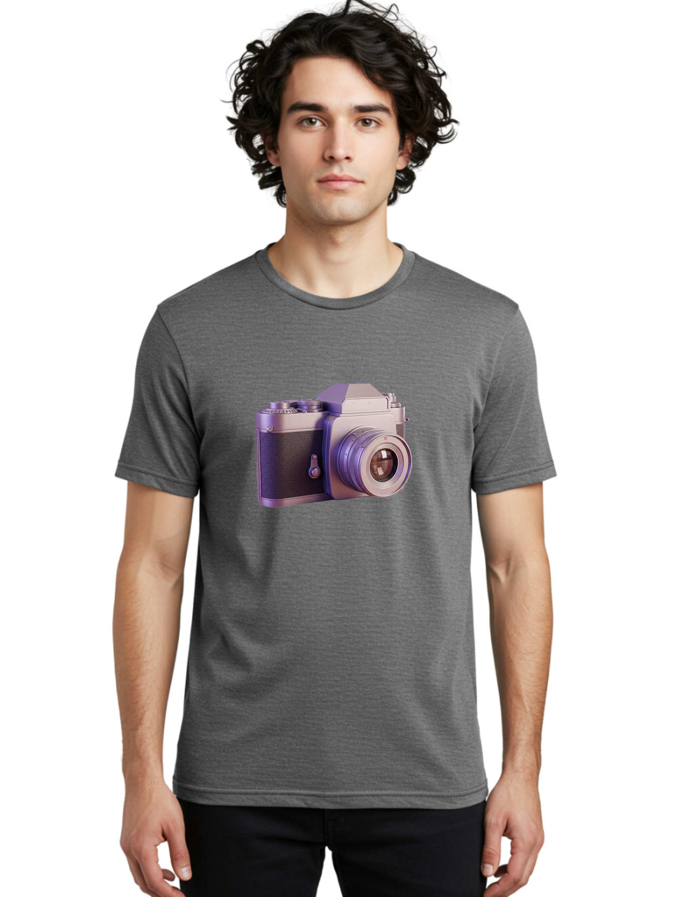 Vintage-Camera-4 Men'S Graphic Tee, 100% Cotton, Comfortable Casual Summer Wear, Machine Washable, Vintage Camera, Old Camera, Retro Photography, Film Camera, Classic Design, Photography Equipment, Camera Lens Bae808 24