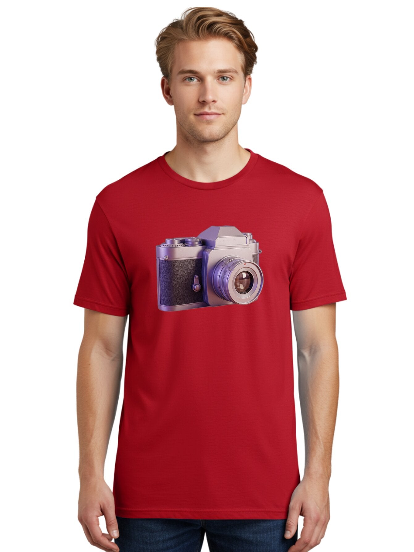 Vintage-Camera-4 Men'S Graphic Tee, 100% Cotton, Comfortable Casual Summer Wear, Machine Washable, Vintage Camera, Old Camera, Retro Photography, Film Camera, Classic Design, Photography Equipment, Camera Lens Bae808 25