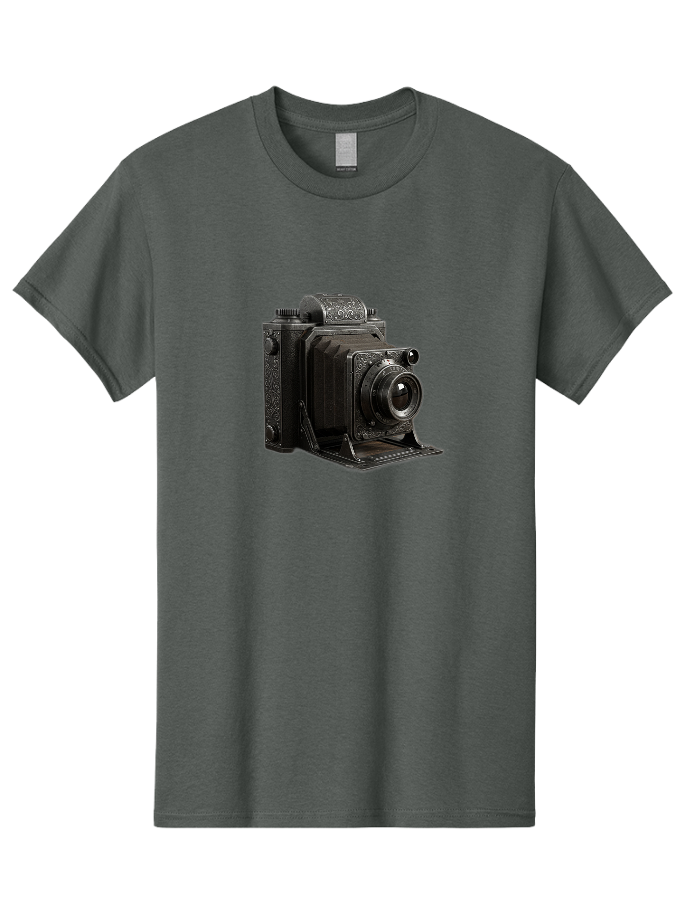 Vintage-Camera-6 Men'S Graphic Tee, 100% Cotton, Comfortable Casual Summer Wear, Machine Washable, Vintage Camera, Antique Photography, Classic Camera Design, Old-Fashioned Photography Equipment, Retro Camera, Historical Camera, Black Camera Bae810 13