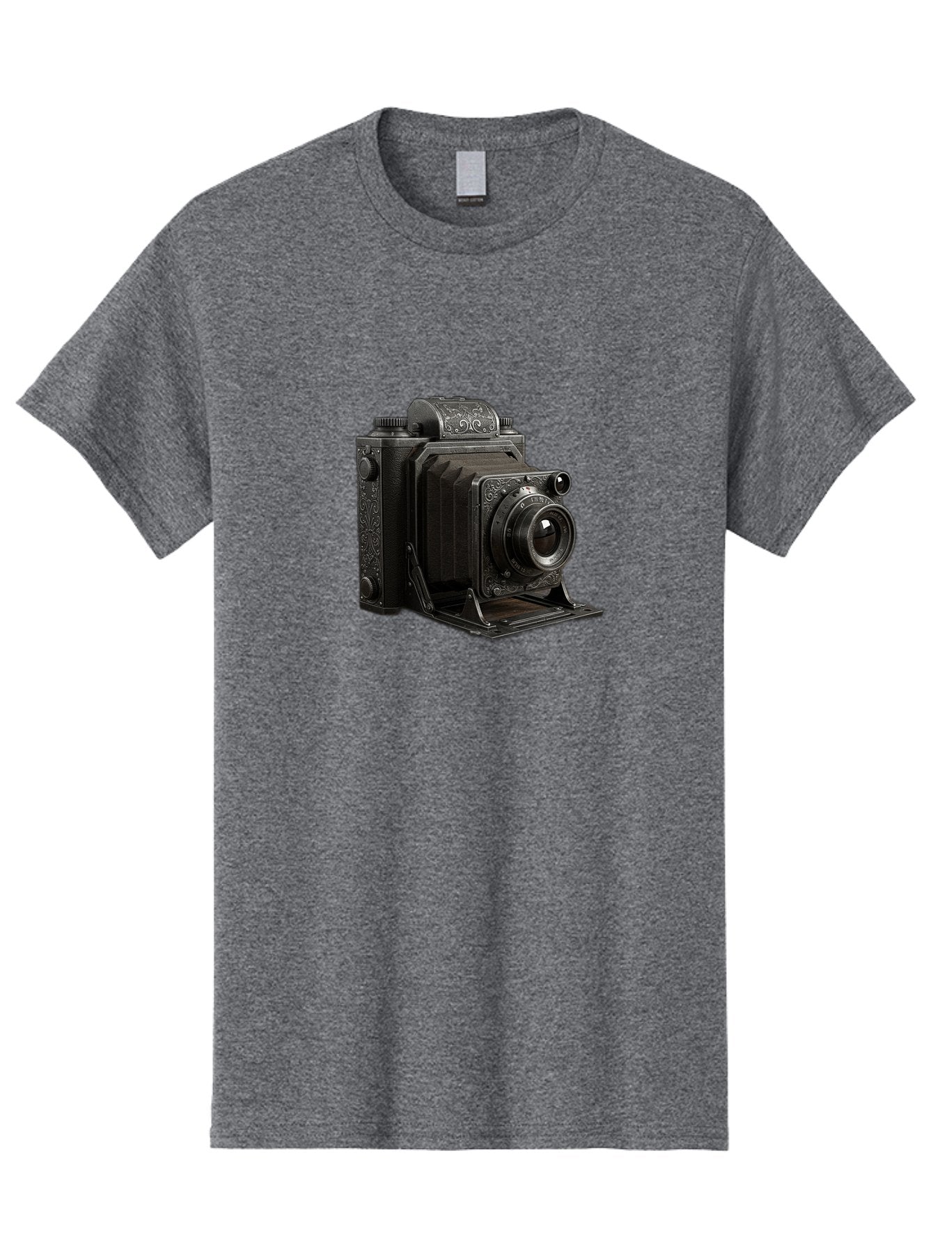 Vintage-Camera-6 Men'S Graphic Tee, 100% Cotton, Comfortable Casual Summer Wear, Machine Washable, Vintage Camera, Antique Photography, Classic Camera Design, Old-Fashioned Photography Equipment, Retro Camera, Historical Camera, Black Camera Bae810 5