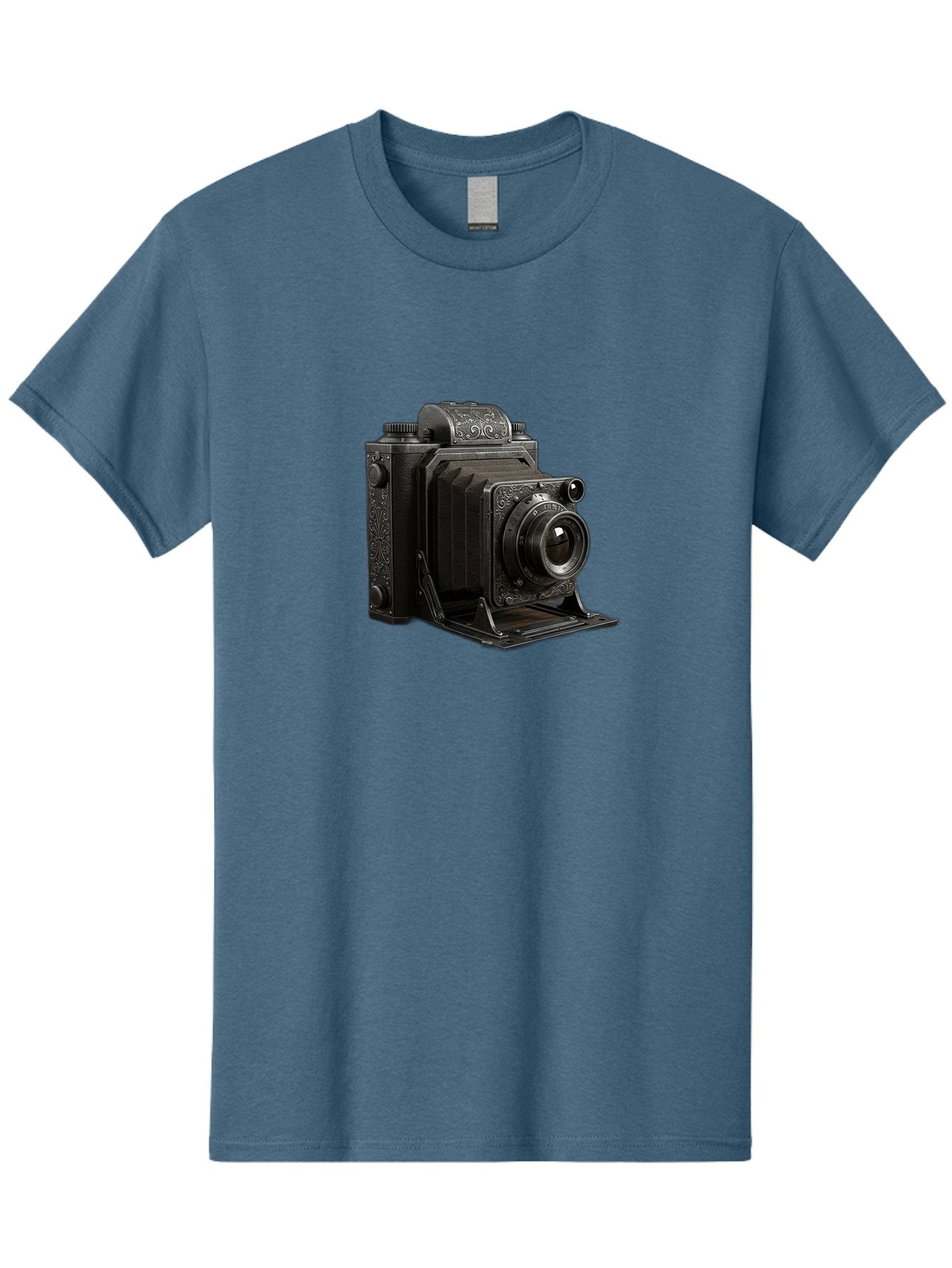Vintage-Camera-6 Men'S Graphic Tee, 100% Cotton, Comfortable Casual Summer Wear, Machine Washable, Vintage Camera, Antique Photography, Classic Camera Design, Old-Fashioned Photography Equipment, Retro Camera, Historical Camera, Black Camera Bae810 3