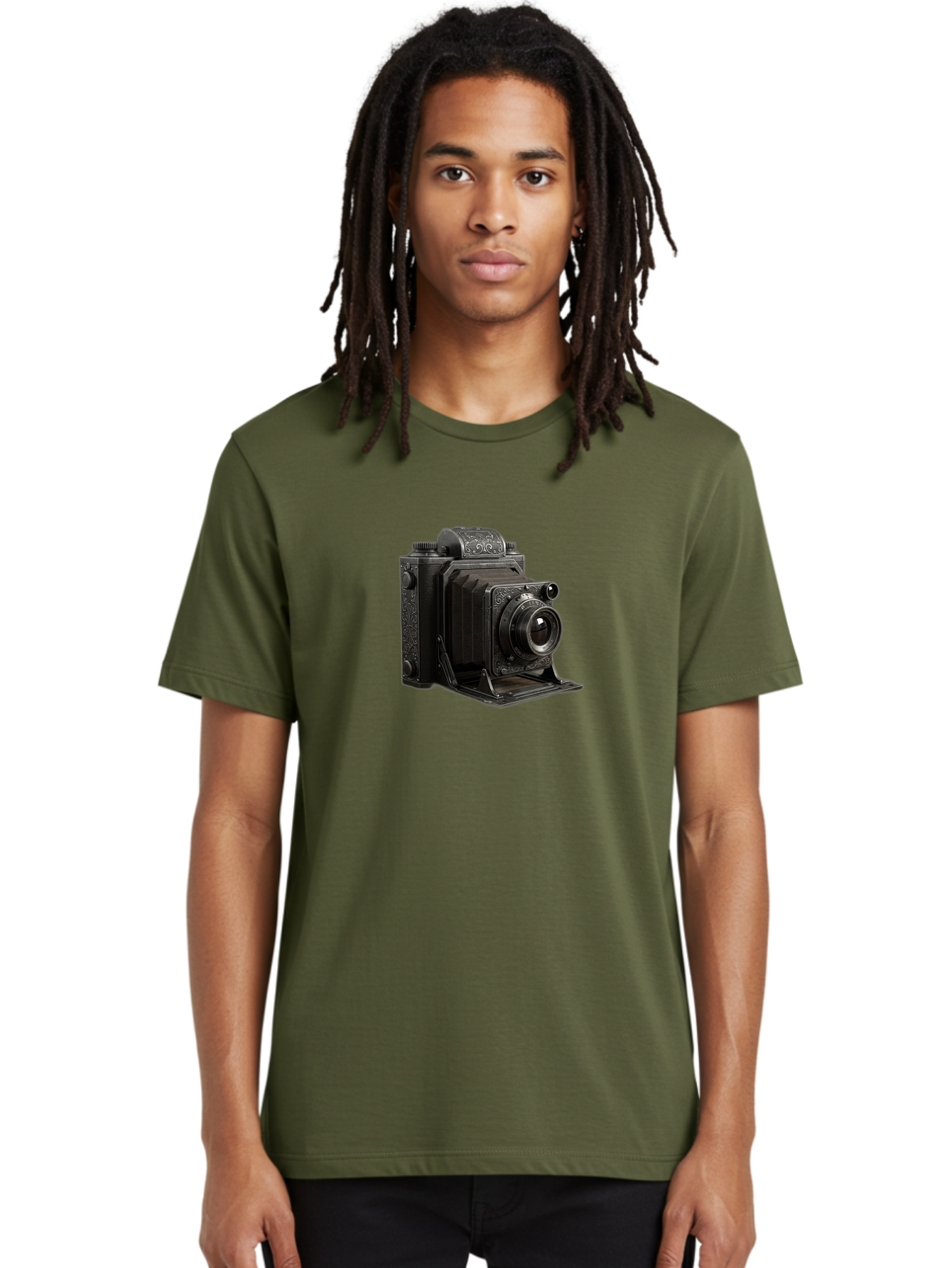 Vintage-Camera-6 Men'S Graphic Tee, 100% Cotton, Comfortable Casual Summer Wear, Machine Washable, Vintage Camera, Antique Photography, Classic Camera Design, Old-Fashioned Photography Equipment, Retro Camera, Historical Camera, Black Camera Bae810 17