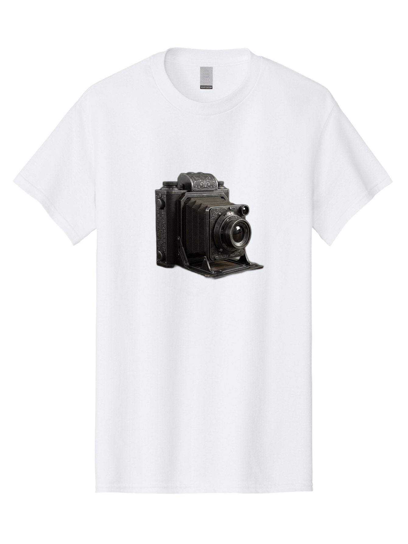 Vintage-Camera-6 Men'S Graphic Tee, 100% Cotton, Comfortable Casual Summer Wear, Machine Washable, Vintage Camera, Antique Photography, Classic Camera Design, Old-Fashioned Photography Equipment, Retro Camera, Historical Camera, Black Camera Bae810 12