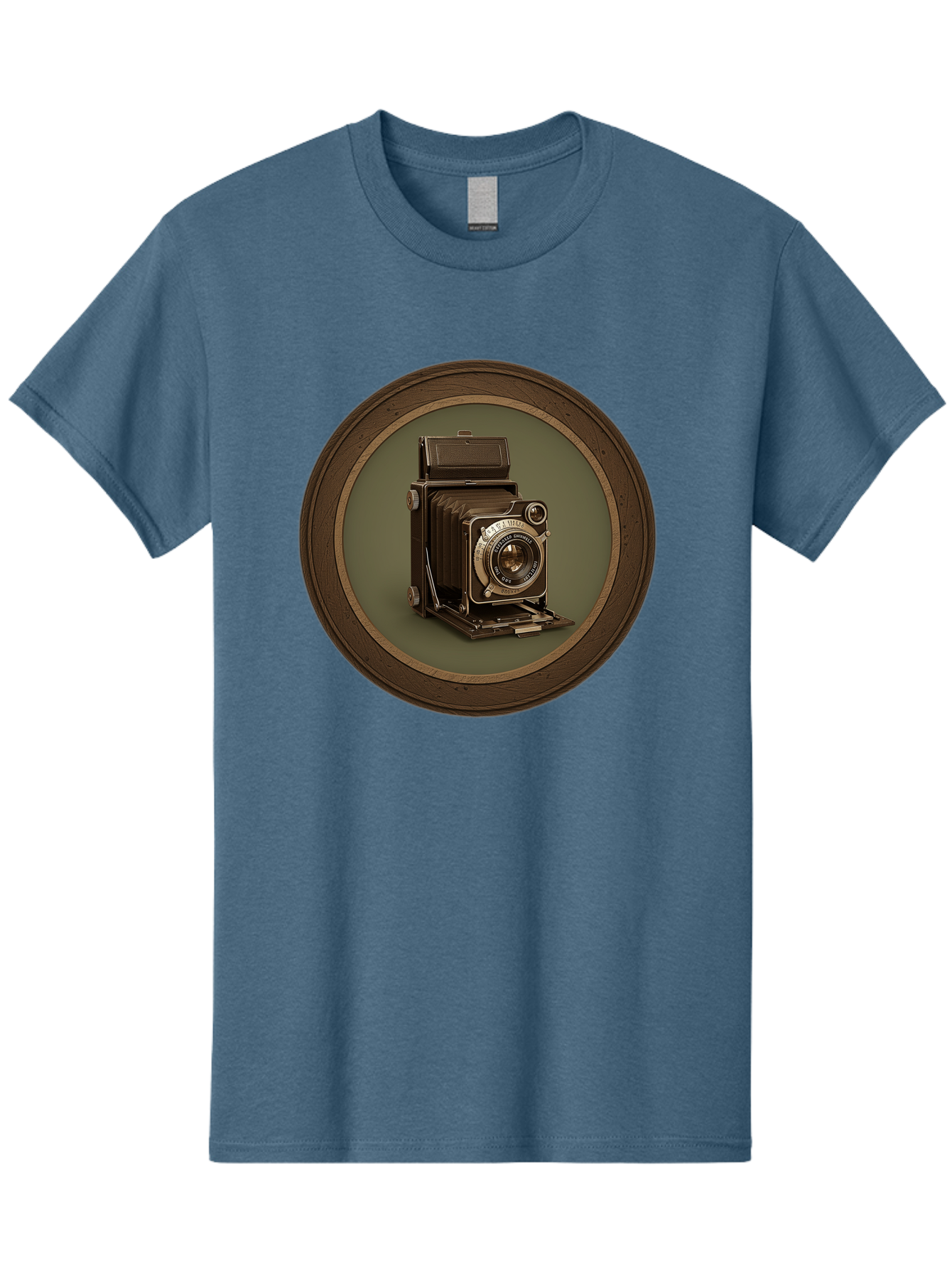 Vintage-Camera Men'S Graphic Tee, 100% Cotton, Comfortable Casual Summer Wear, Machine Washable, Vintage Camera, Antique Photography Equipment, Classic Camera Design, Retro Style, Old-Fashioned Lens, Nostalgic Photography, Timeless Art, Bae815 3