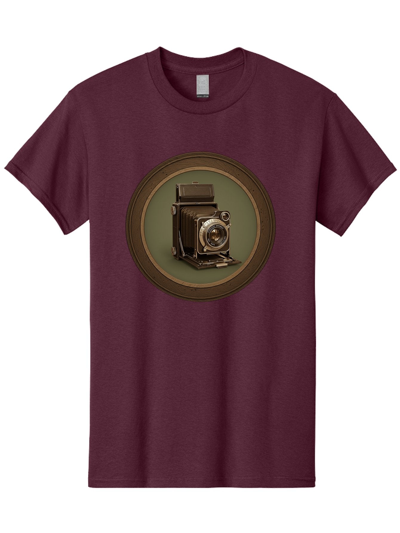 Vintage-Camera Men'S Graphic Tee, 100% Cotton, Comfortable Casual Summer Wear, Machine Washable, Vintage Camera, Antique Photography Equipment, Classic Camera Design, Retro Style, Old-Fashioned Lens, Nostalgic Photography, Timeless Art, Bae815 6