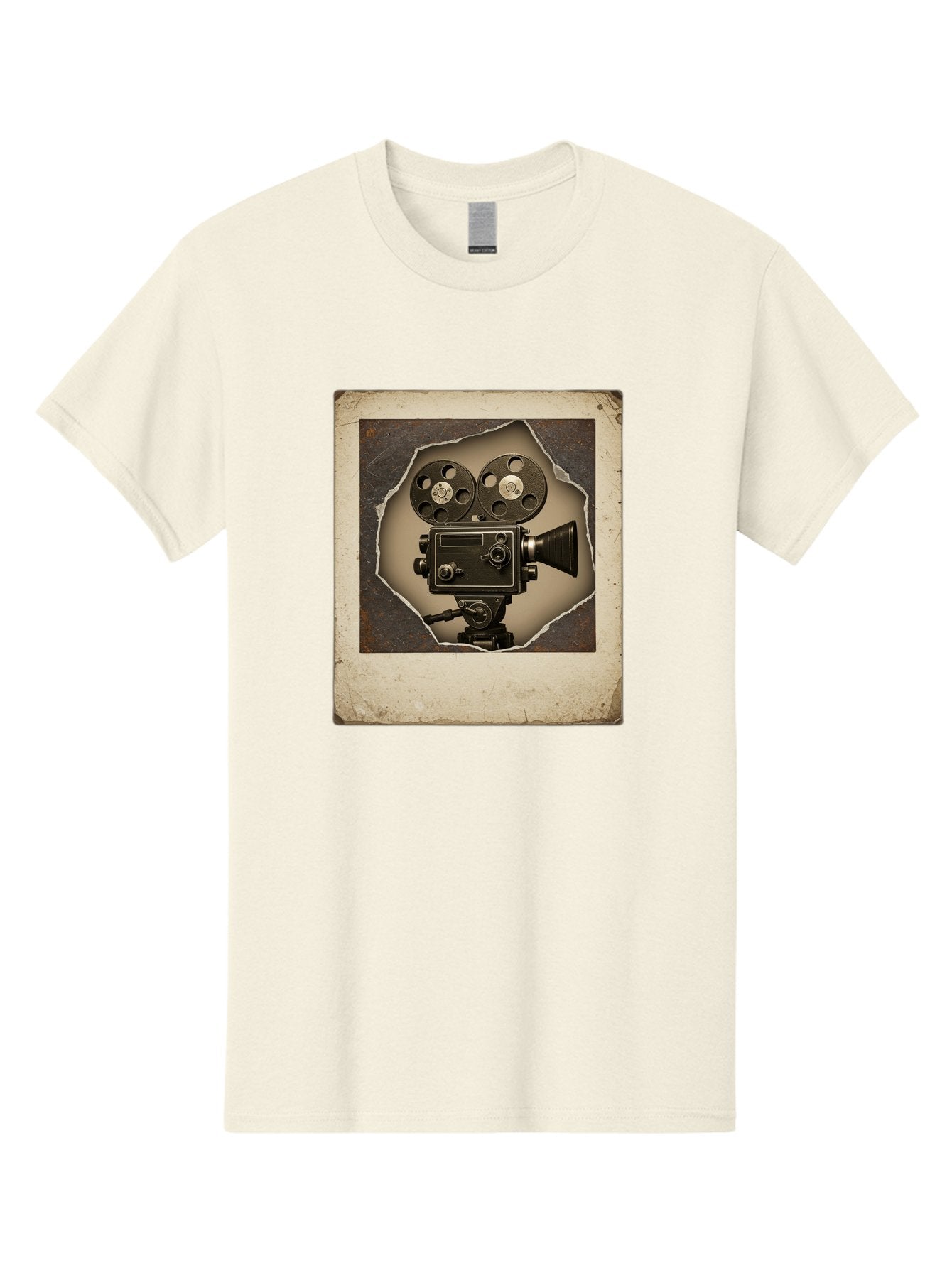 Vintage-Movie-Camera Men'S Graphic Tee, 100% Cotton, Comfortable Casual Summer Wear, Machine Washable, Vintage Movie Camera, Film Reels, Retro Filmmaking, Cinematography, Nostalgic, Classic Cinema, Old Movie Equipment, Filmmaking Accessories Bae817 12