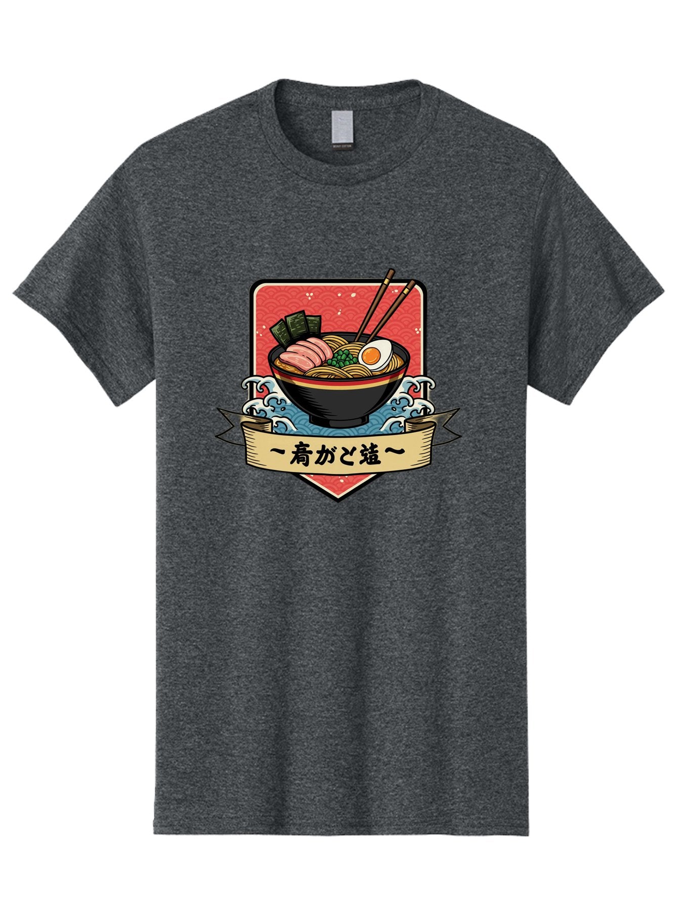 Yu-Katosu-Ramen Men'S Graphic Tee, 100% Cotton, Comfortable Casual Summer Wear, Machine Washable, Bowl Of Ramen, Japanese Noodle Soup, Savory Ingredients, Egg, Green Onions, Pork Slices, Seaweed, Chopsticks, Japanese Cuisine, Comforting Meal, Bae823 6