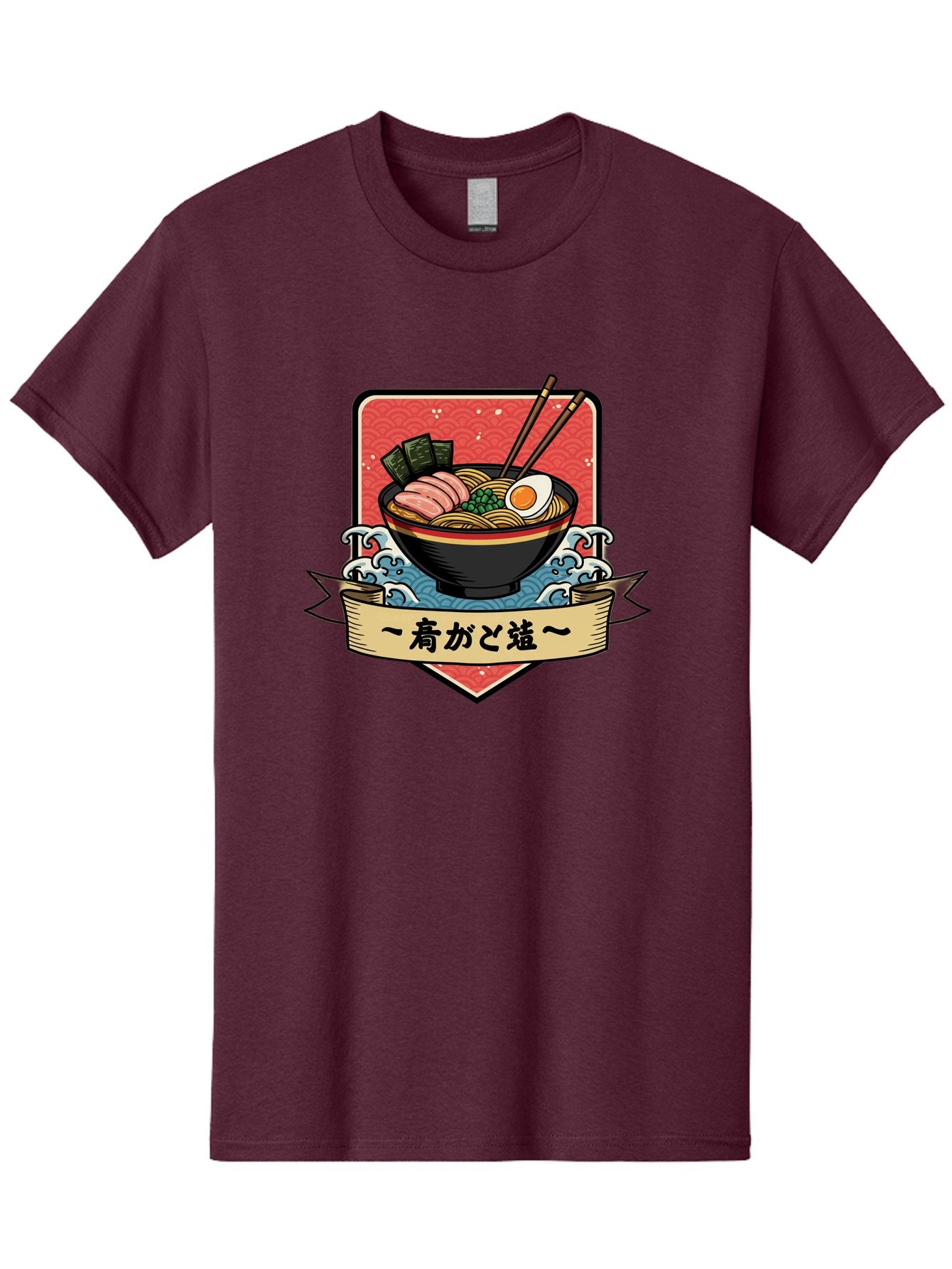 Yu-Katosu-Ramen Men'S Graphic Tee, 100% Cotton, Comfortable Casual Summer Wear, Machine Washable, Bowl Of Ramen, Japanese Noodle Soup, Savory Ingredients, Egg, Green Onions, Pork Slices, Seaweed, Chopsticks, Japanese Cuisine, Comforting Meal, Bae823 14