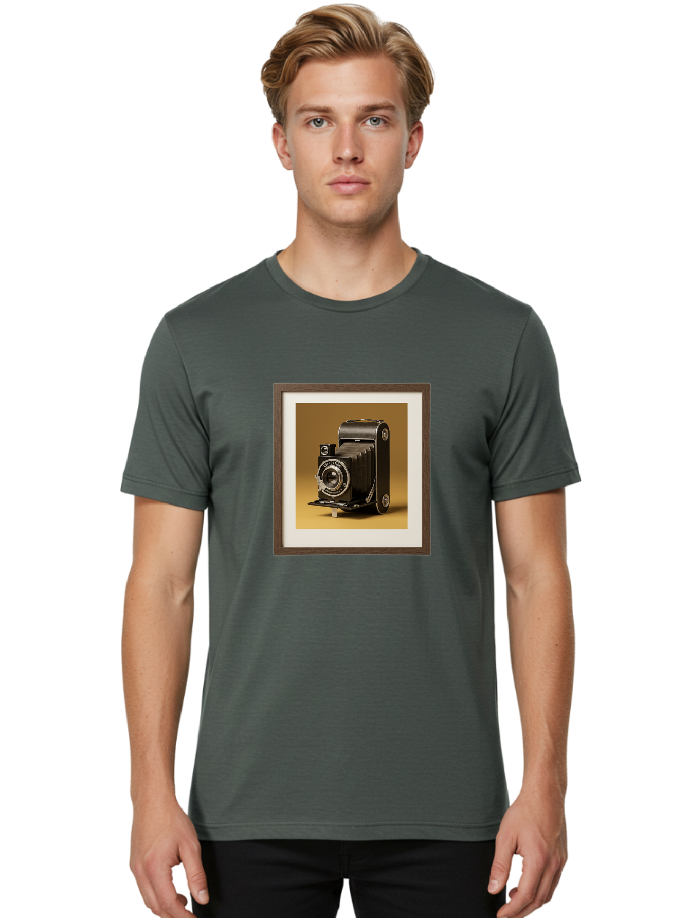 Zeiss-Ikon-Camera Men'S Graphic Tee, 100% Cotton, Comfortable Casual Summer Wear, Machine Washable, Vintage Camera, Old Camera, Antique Camera, Black Camera, Classic Photography, Photography Equipment, Nostalgic Device, Film Camera, Camera Art Bae824 21