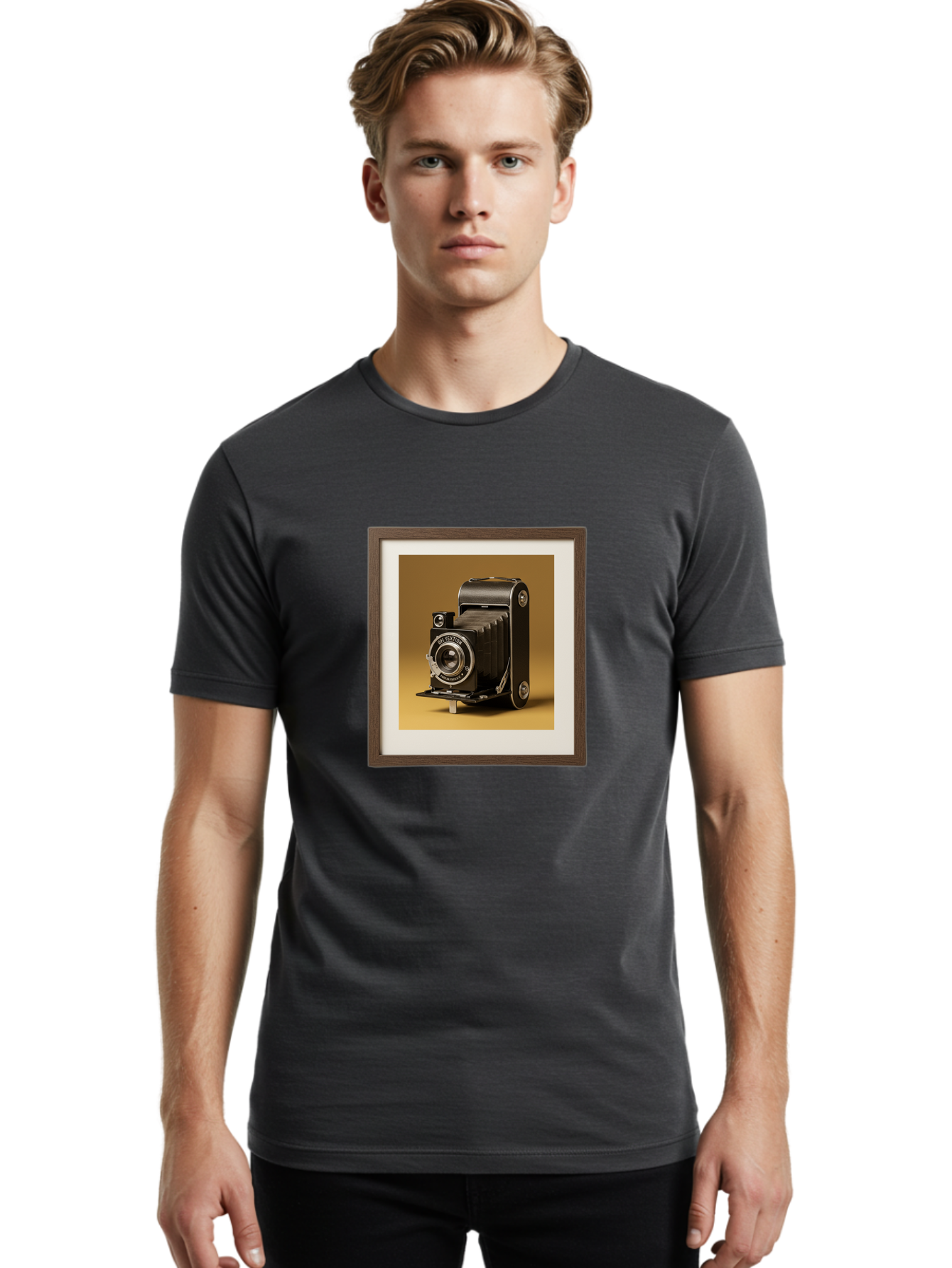 Zeiss-Ikon-Camera Men'S Graphic Tee, 100% Cotton, Comfortable Casual Summer Wear, Machine Washable, Vintage Camera, Old Camera, Antique Camera, Black Camera, Classic Photography, Photography Equipment, Nostalgic Device, Film Camera, Camera Art Bae824 18