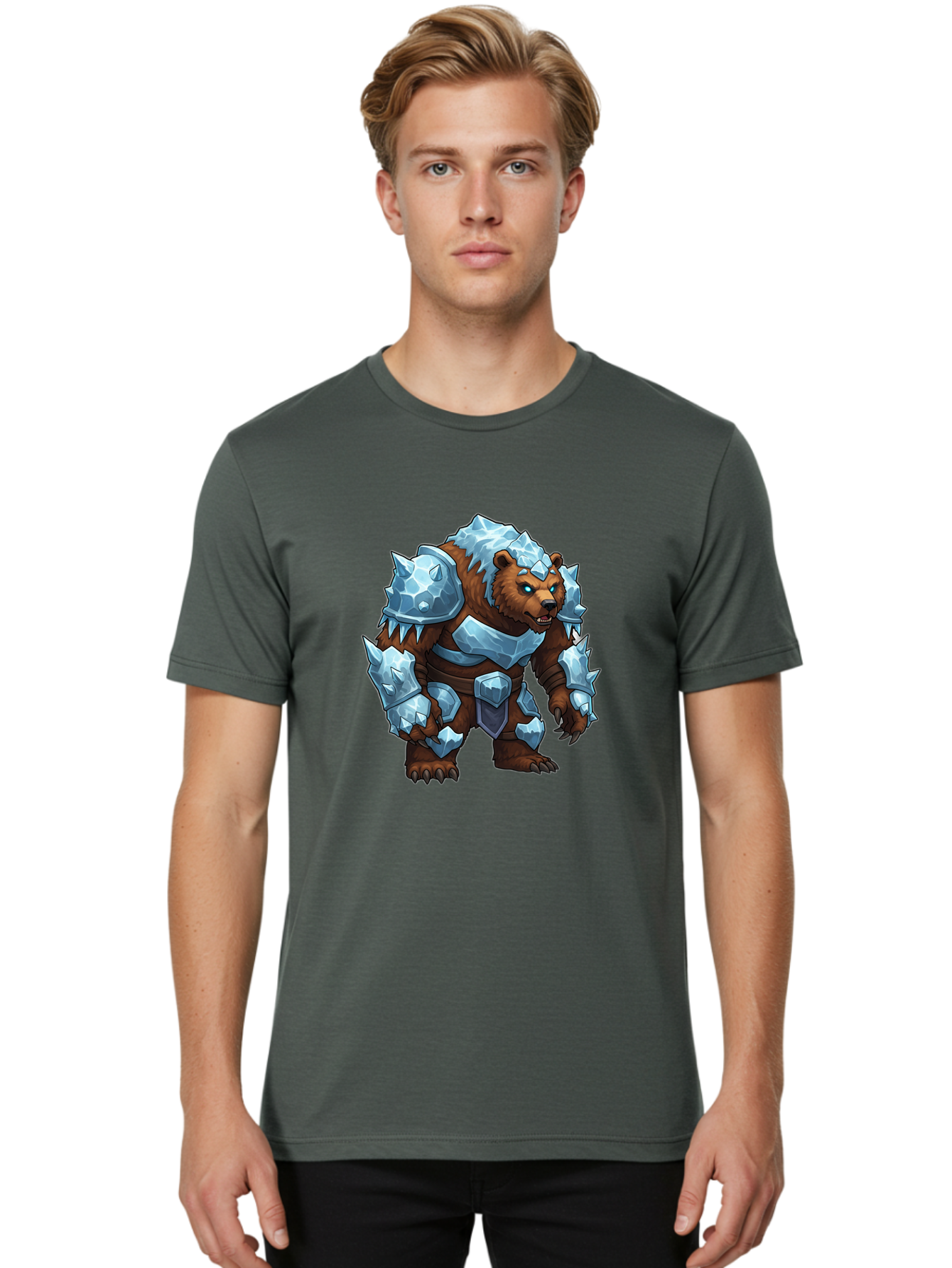 Armored-Bear-2 Men'S Graphic Tee, 100% Cotton, Comfortable Casual Summer Wear, Machine Washable, Vintage Camera, Old Camera, Antique Camera, Black Camera, Classic Photography, Photography Equipment, Nostalgic Device, Film Camera, Camera Art Bae828 24