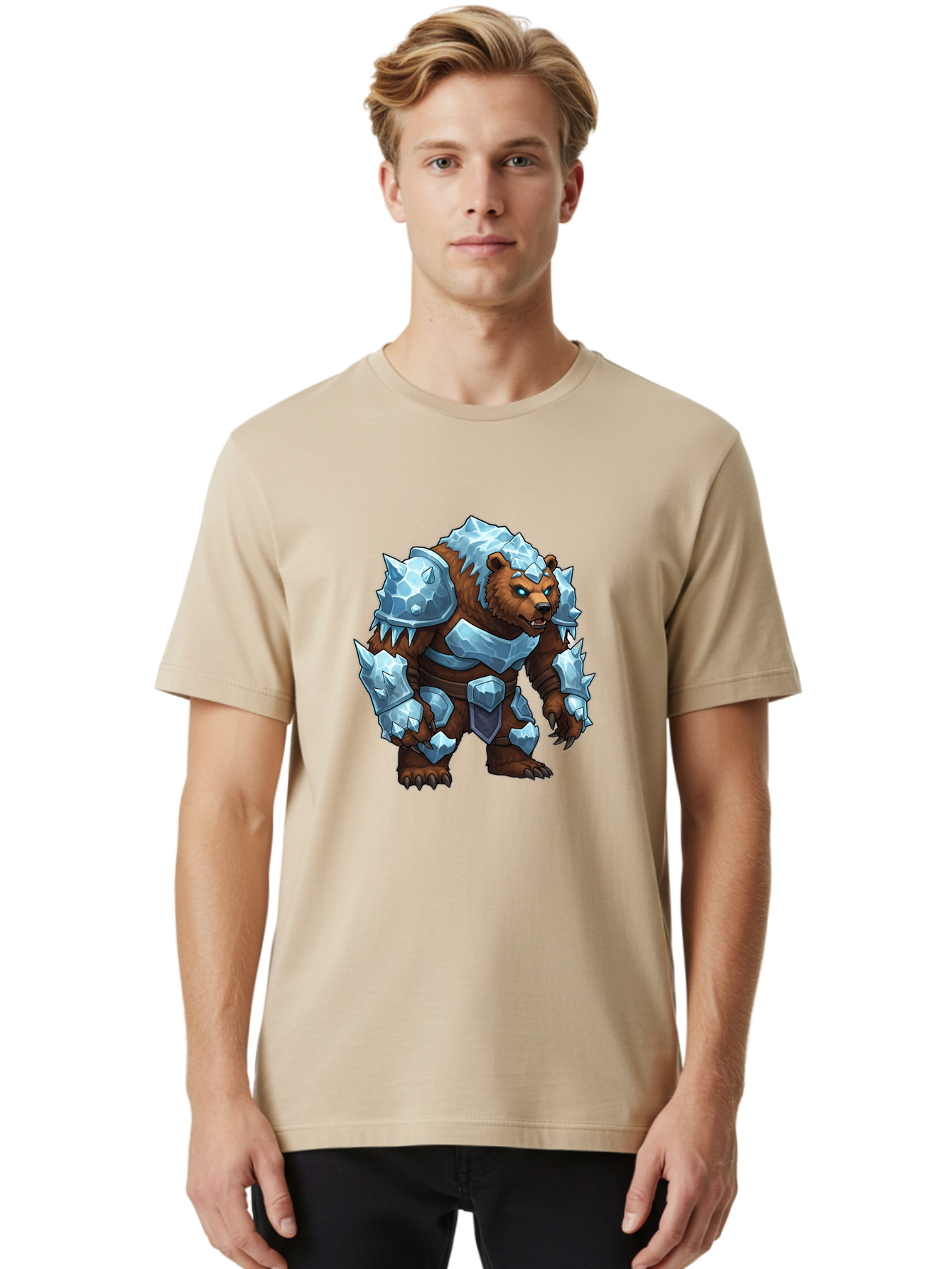 Armored-Bear-2 Men'S Graphic Tee, 100% Cotton, Comfortable Casual Summer Wear, Machine Washable, Vintage Camera, Old Camera, Antique Camera, Black Camera, Classic Photography, Photography Equipment, Nostalgic Device, Film Camera, Camera Art Bae828 16