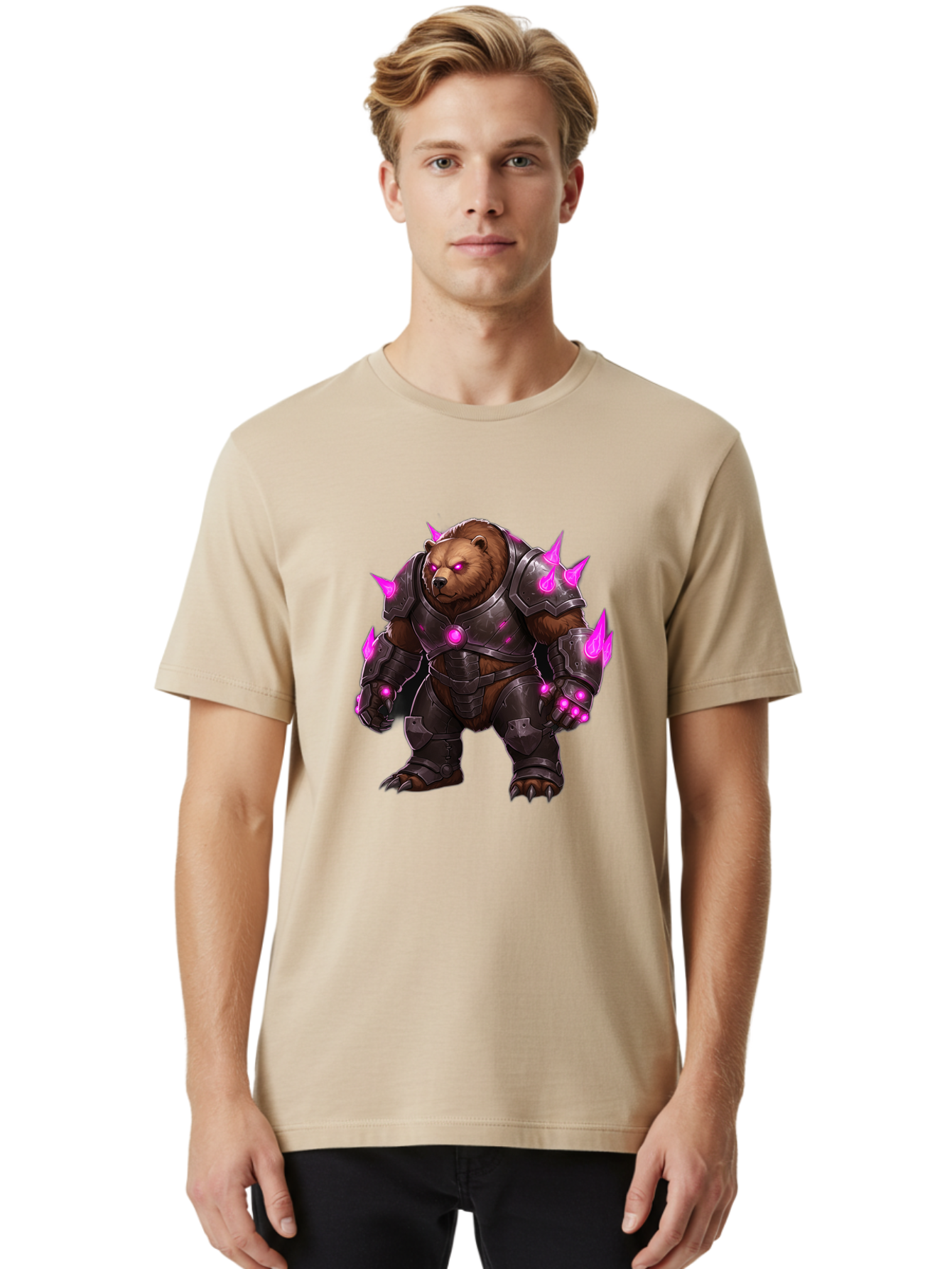 Armored-Brown-Bear-1 Men'S Graphic Tee, 100% Cotton, Comfortable Casual Summer Wear, Machine Washable, Vintage Camera, Old Camera, Antique Camera, Black Camera, Classic Photography, Photography Equipment, Nostalgic Device, Film Camera, Bae830 18