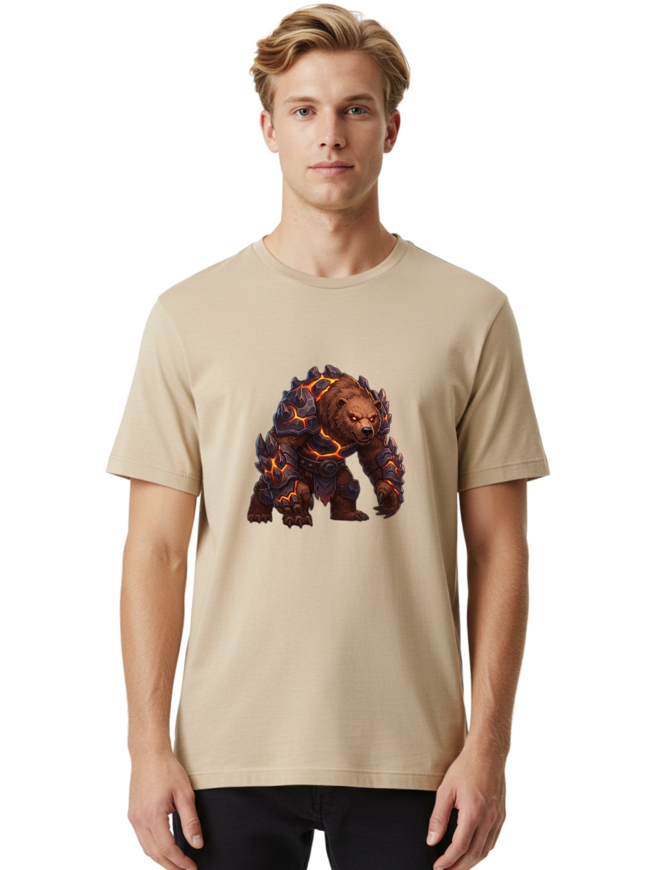 Armored-Brown-Bear Men'S Graphic Tee, 100% Cotton, Comfortable Casual Summer Wear, Machine Washable, Vintage Camera, Old Camera, Antique Camera, Black Camera, Classic Photography, Photography Equipment, Nostalgic Device, Film Camera, Bae831 18