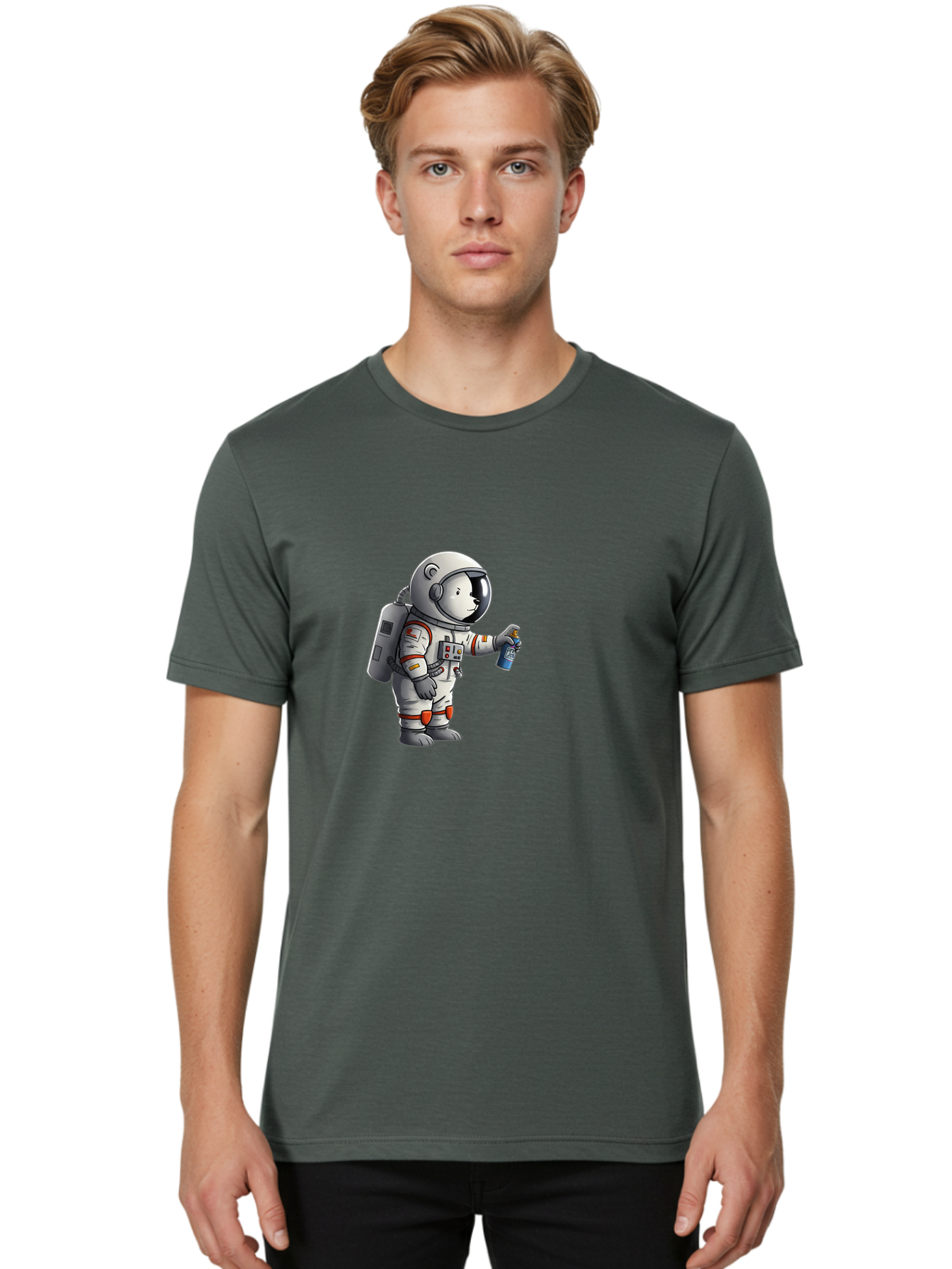 Astronaut-Spray-Paint Men'S Graphic Tee, 100% Cotton, Comfortable Casual Summer Wear, Machine Washable, Vintage Camera, Old Camera, Antique Camera, Black Camera, Classic Photography, Photography Equipment, Nostalgic Device, Film Camera, Bae833 27