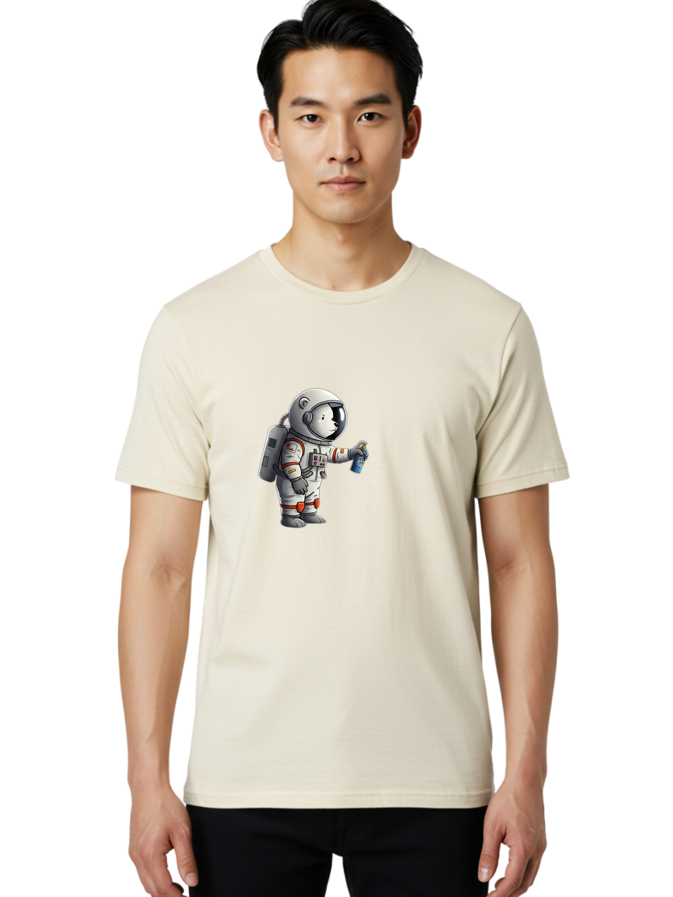 Astronaut-Spray-Paint Men'S Graphic Tee, 100% Cotton, Comfortable Casual Summer Wear, Machine Washable, Vintage Camera, Old Camera, Antique Camera, Black Camera, Classic Photography, Photography Equipment, Nostalgic Device, Film Camera, Bae833 22