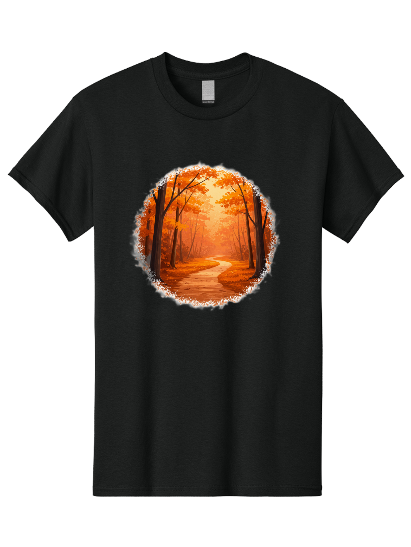 Autumn-Forest-Path Men'S Graphic Tee, 100% Cotton, Comfortable Casual Summer Wear, Machine Washable, Vintage Camera, Old Camera, Antique Camera, Black Camera, Classic Photography, Photography Equipment, Nostalgic Device, Film Camera, Bae834