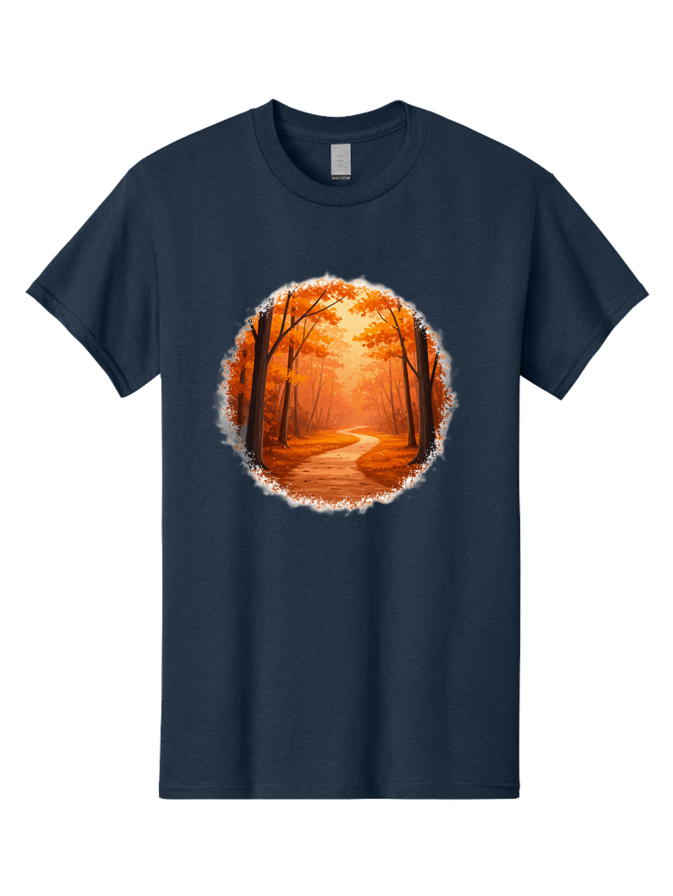 Autumn-Forest-Path Men'S Graphic Tee, 100% Cotton, Comfortable Casual Summer Wear, Machine Washable, Vintage Camera, Old Camera, Antique Camera, Black Camera, Classic Photography, Photography Equipment, Nostalgic Device, Film Camera, Bae834